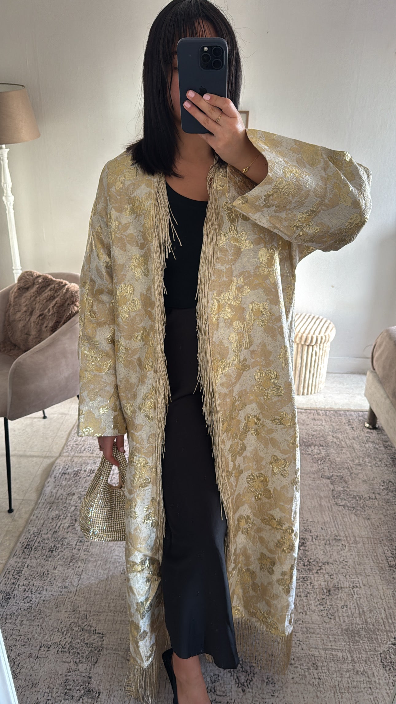 KIMONO BROCARD DORÉ