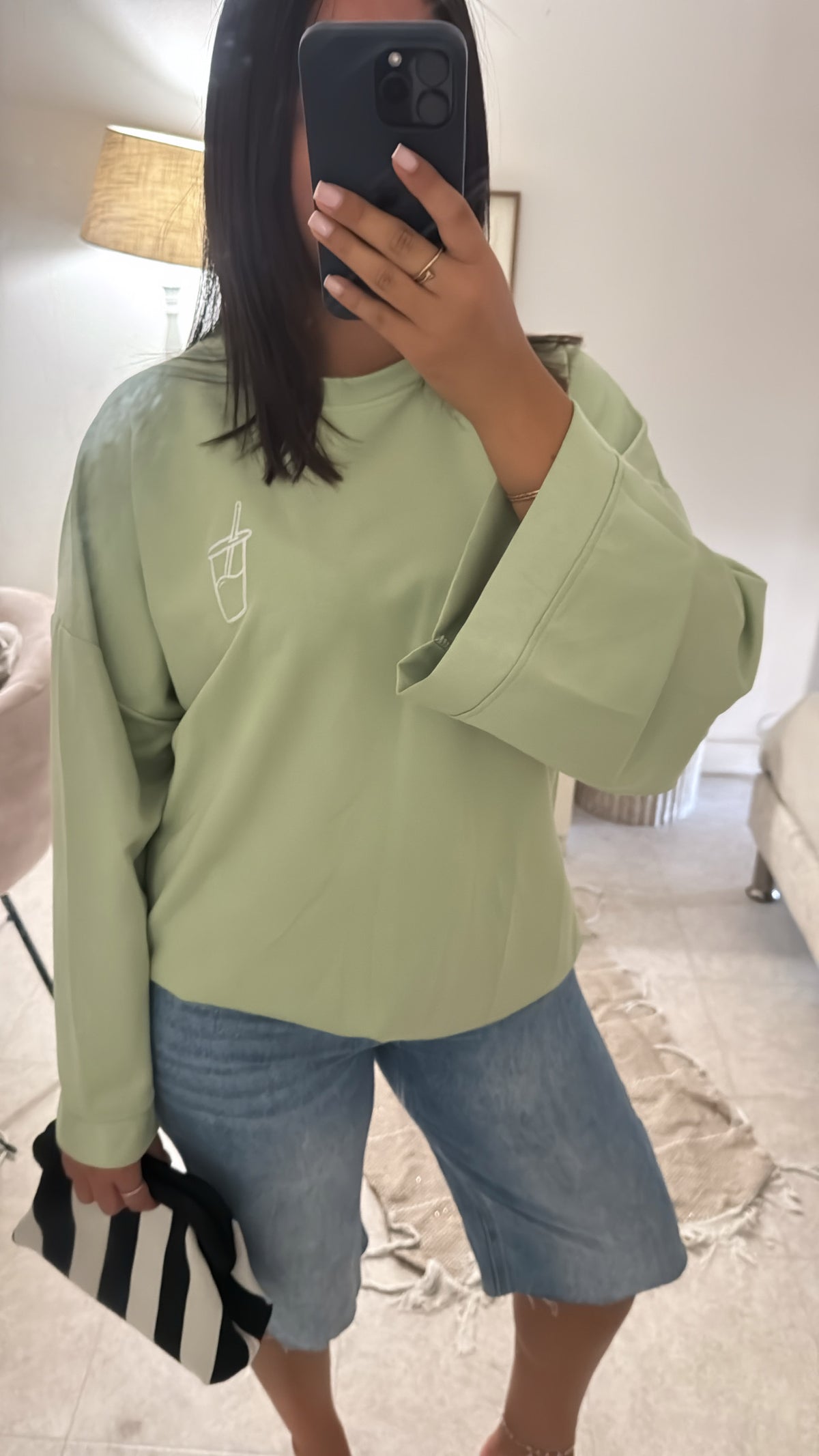 T-SHIRT MATCHA VERT D’EAU