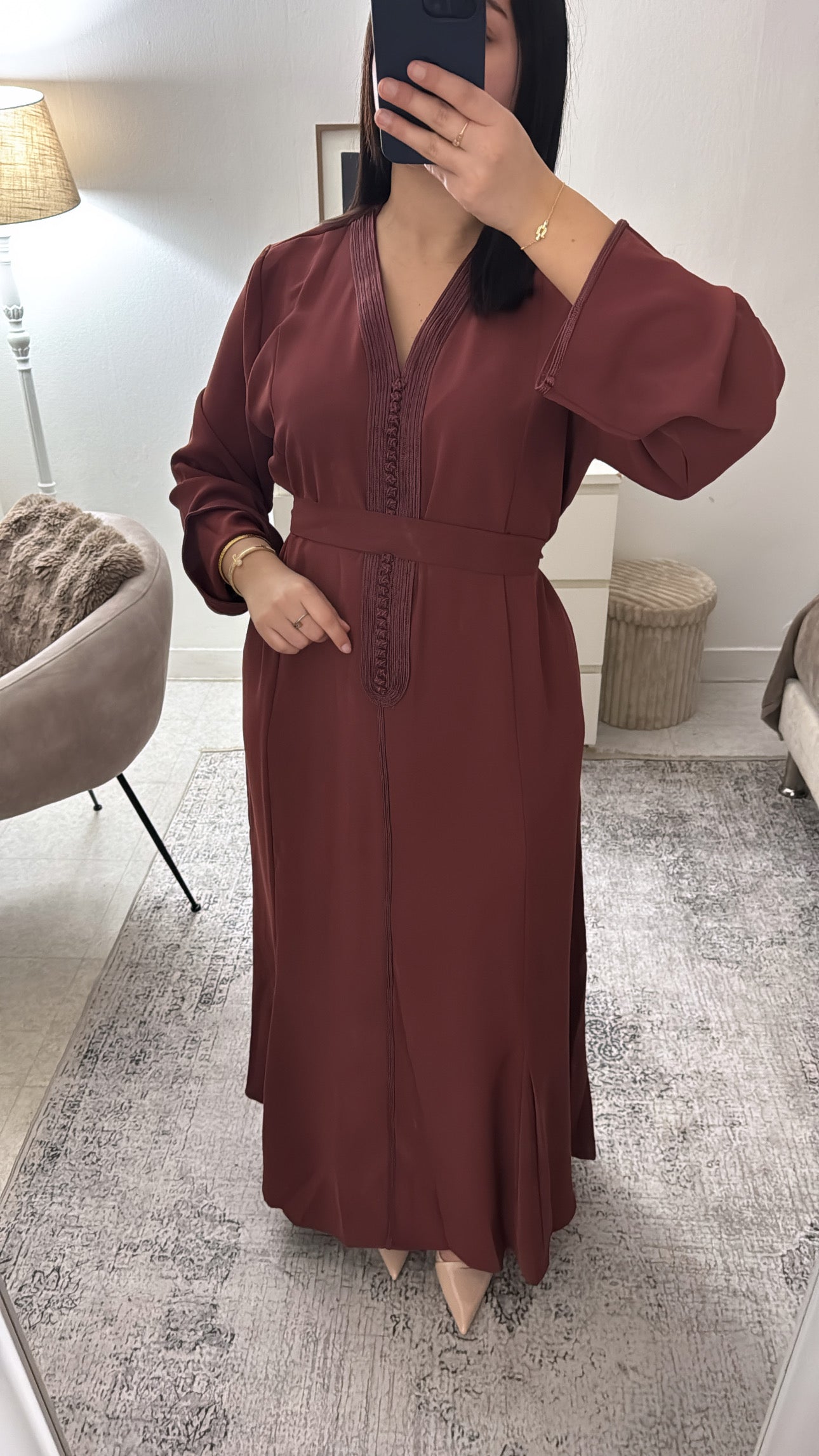 CAFTAN ELSA ROUGE