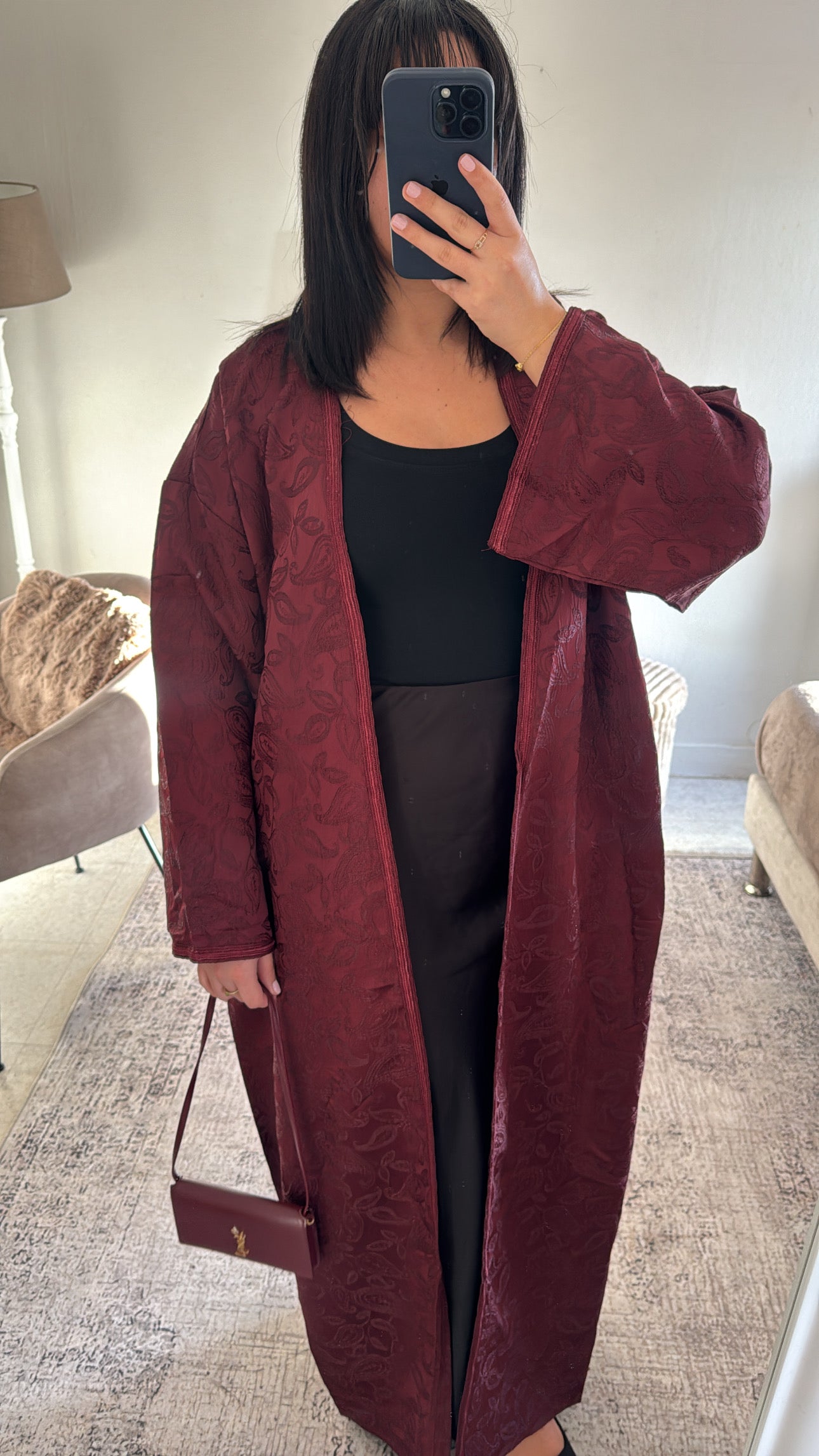 KIMONO ALMA BORDEAUX