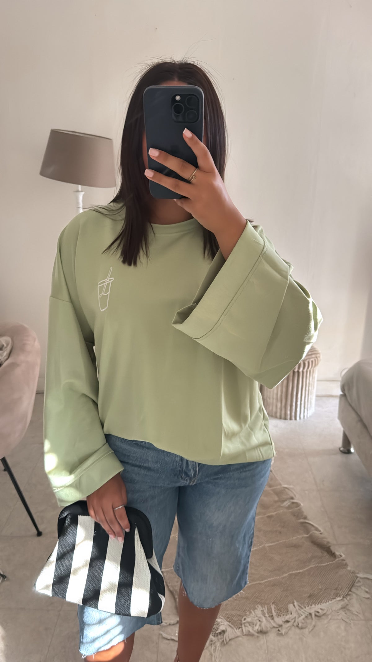 T-SHIRT MATCHA VERT D’EAU