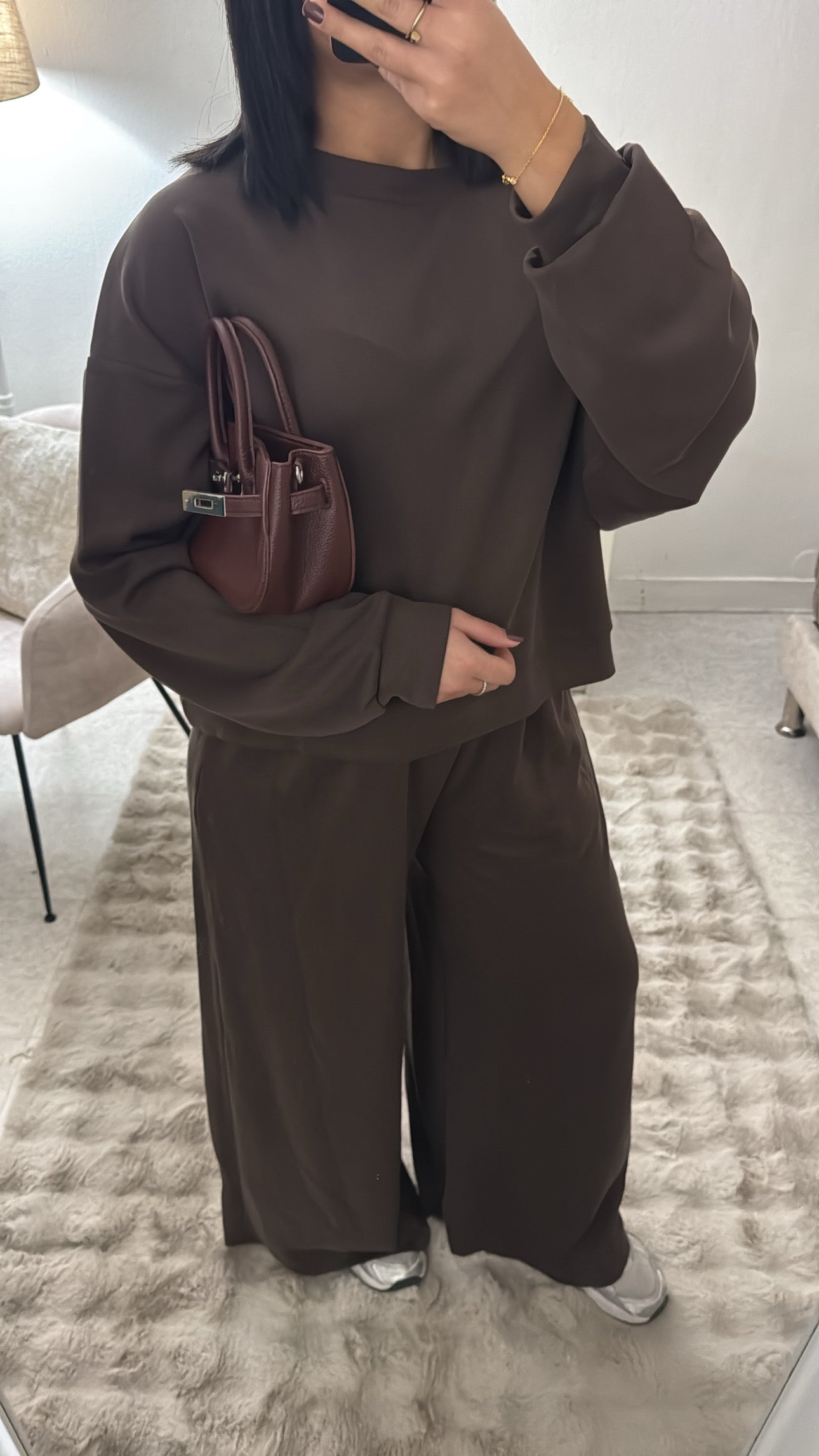 ENSEMBLE JOGGING FLUIDE CHOCO