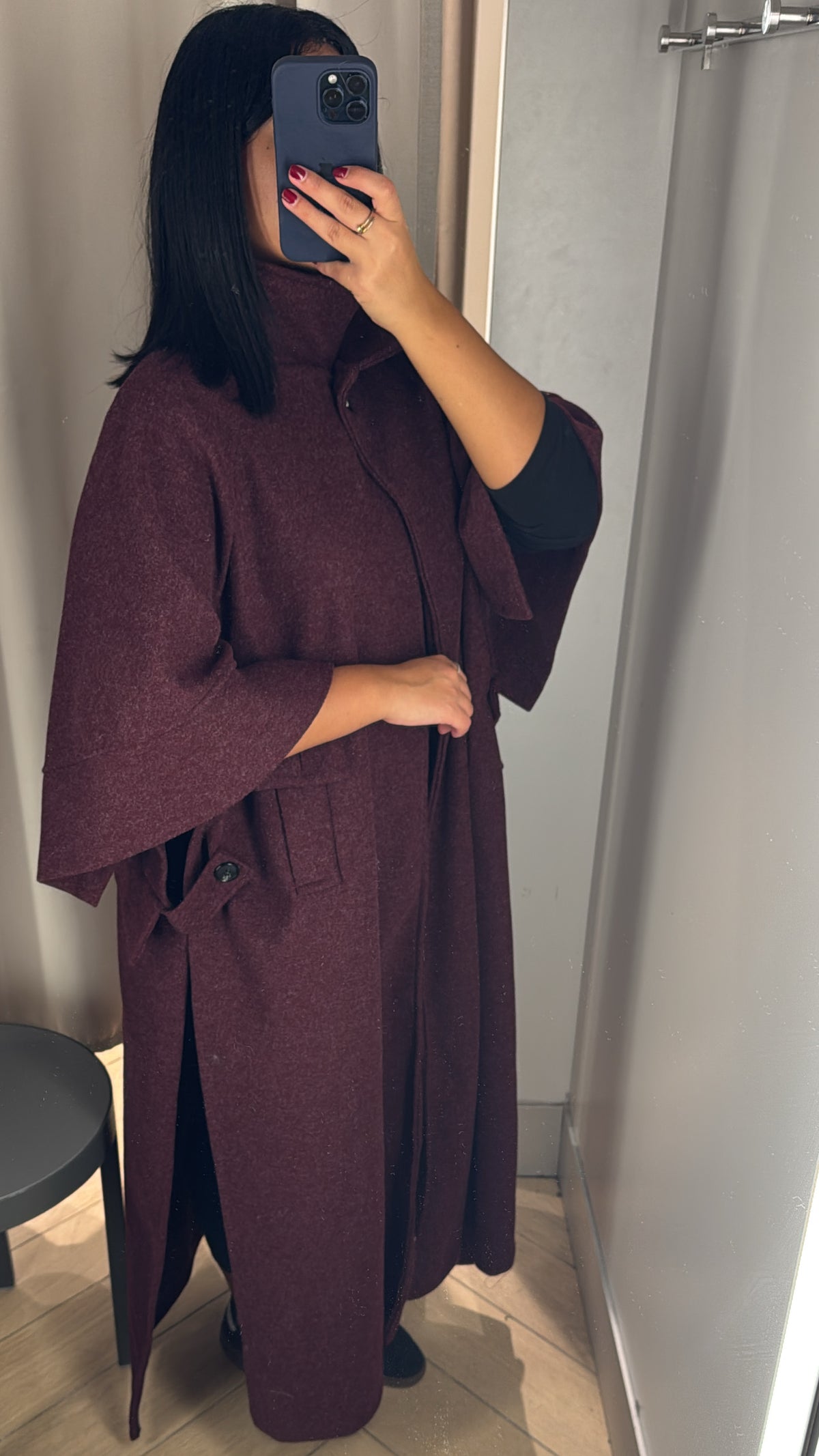 TRENCH MANTEAU BORDEAUX