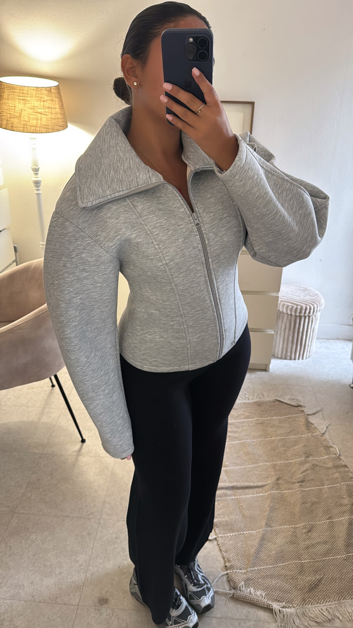 VESTE STRUCTURÉE INSPI ZARA GRISE