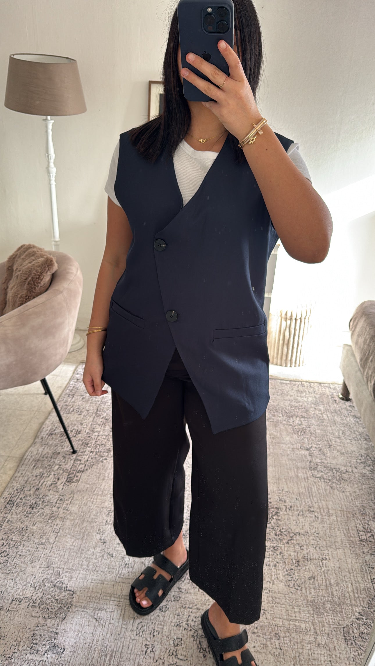 BLAZER SANS MANCHE ASYMÉTRIQUE MARRIN