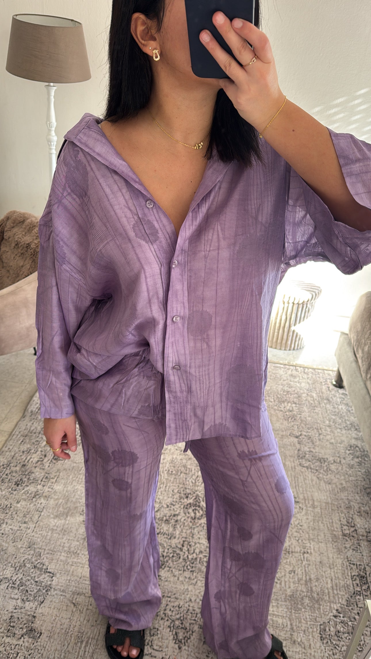 ENSEMBLE FLEURS VIOLET