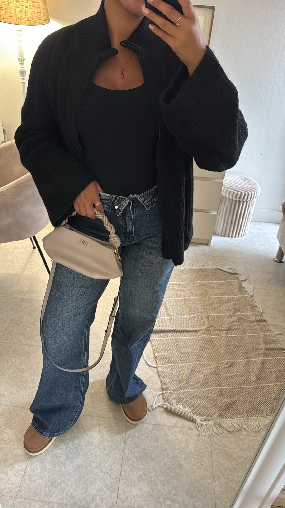 JEANS RENVERS INSPI ZARA