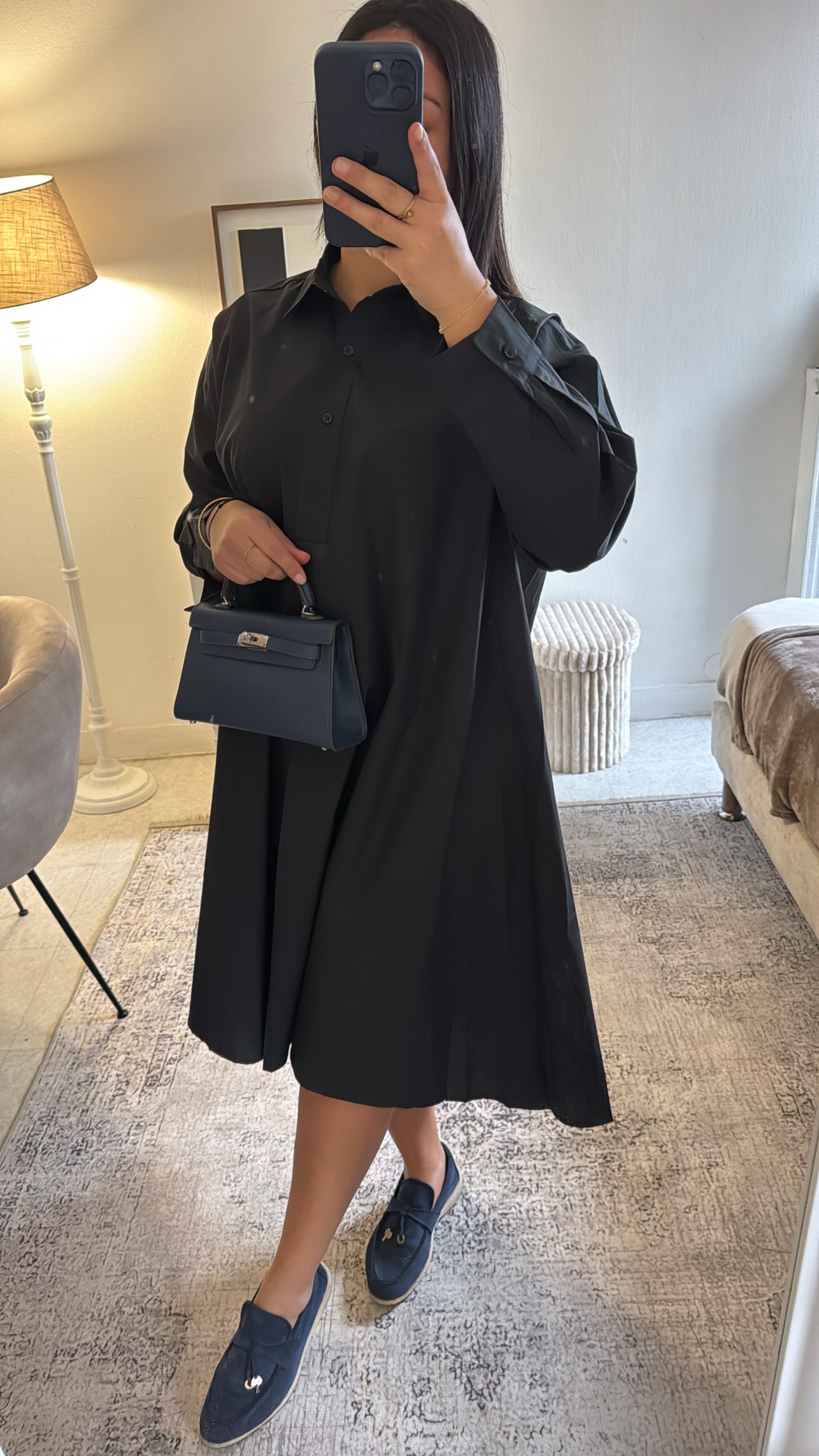 CHEMISE OVERSIZE NOIRE