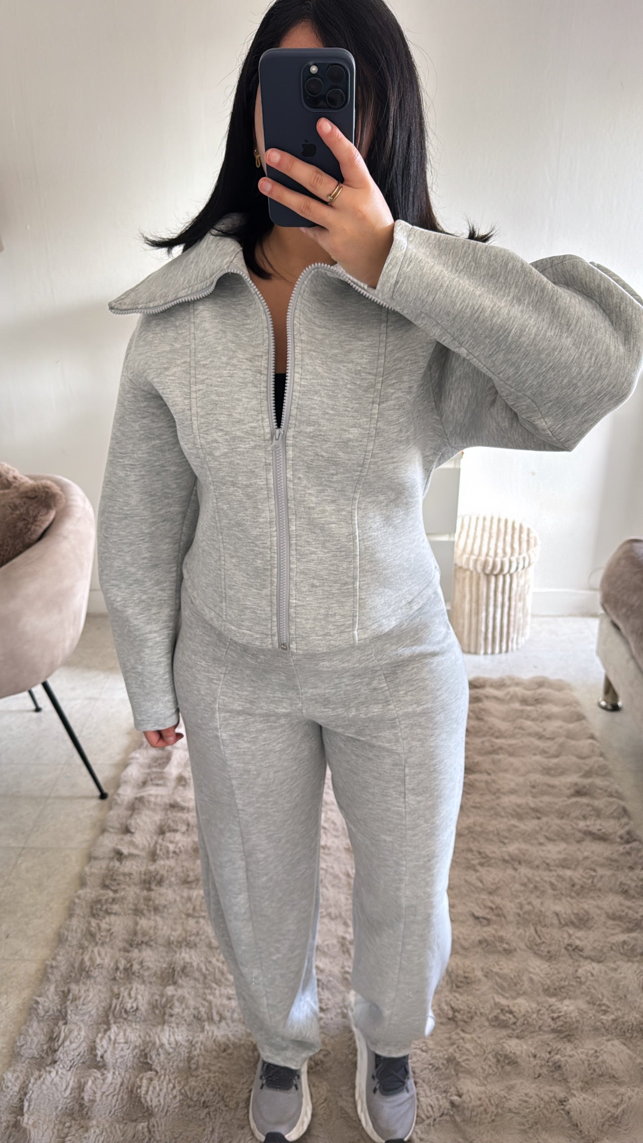 ENSEMBLE JOGGING CORSET GRIS