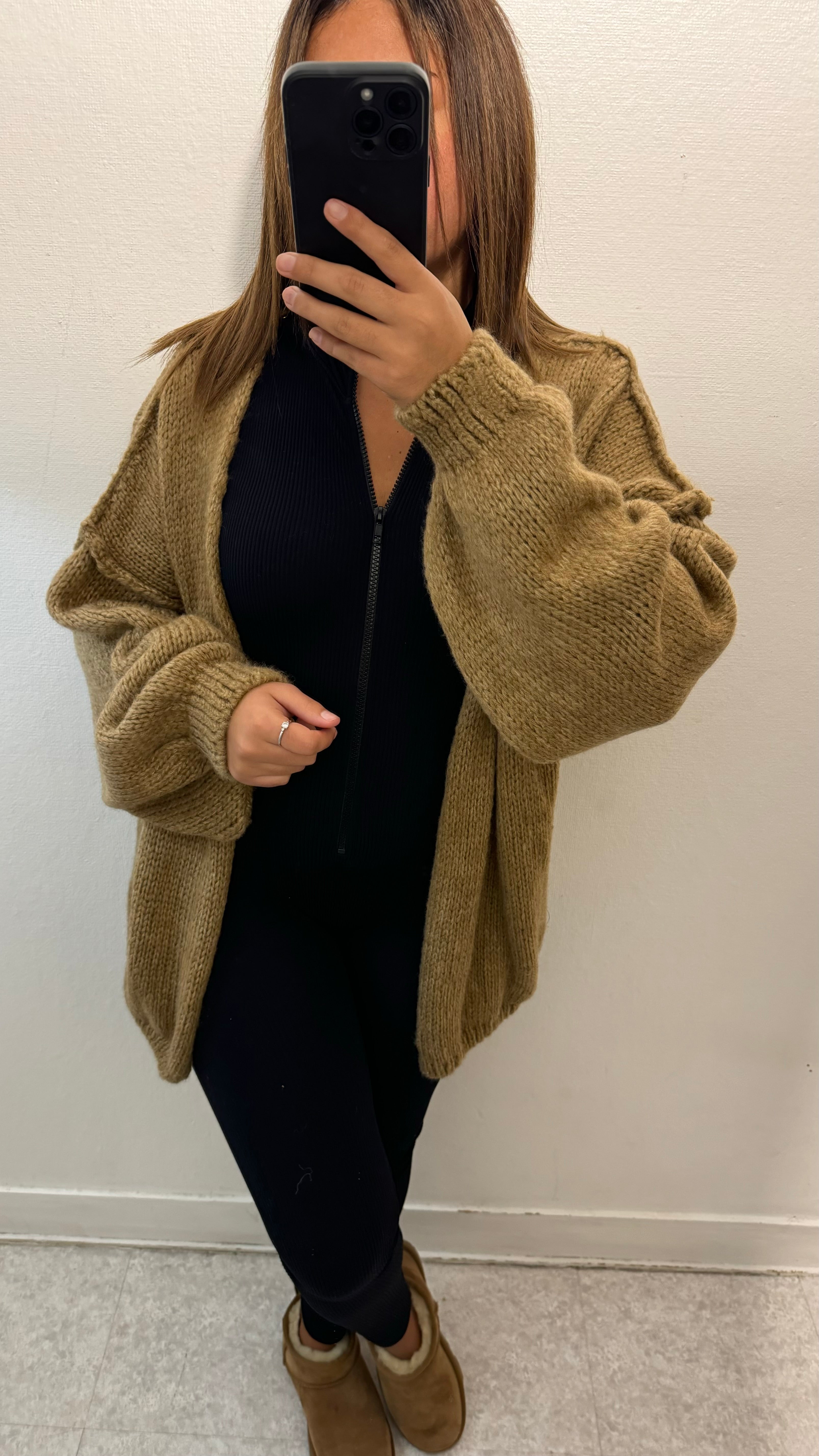 GILET LANA CAMEL