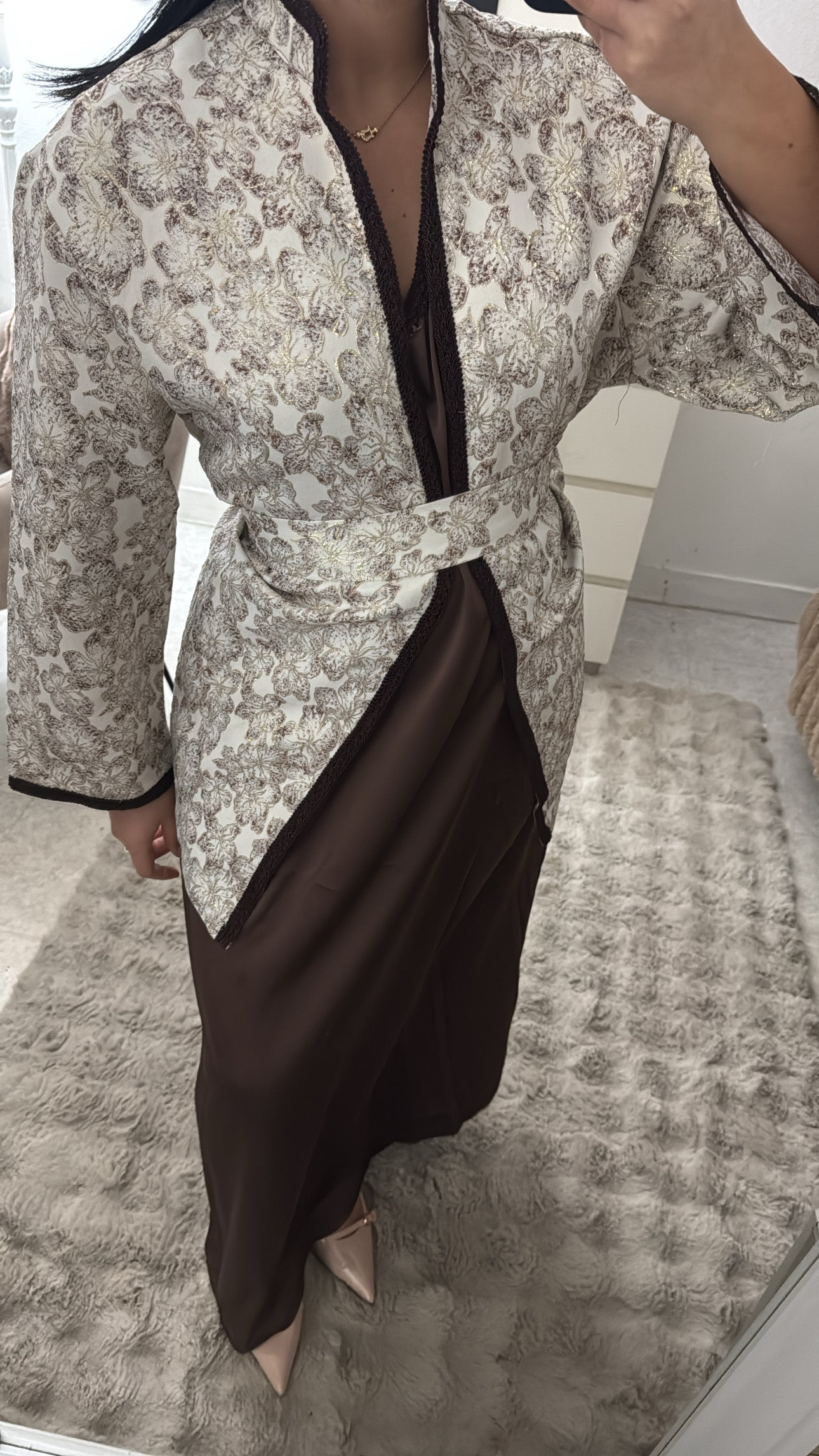 ENSEMBLE KIMONO ROBE MARRON