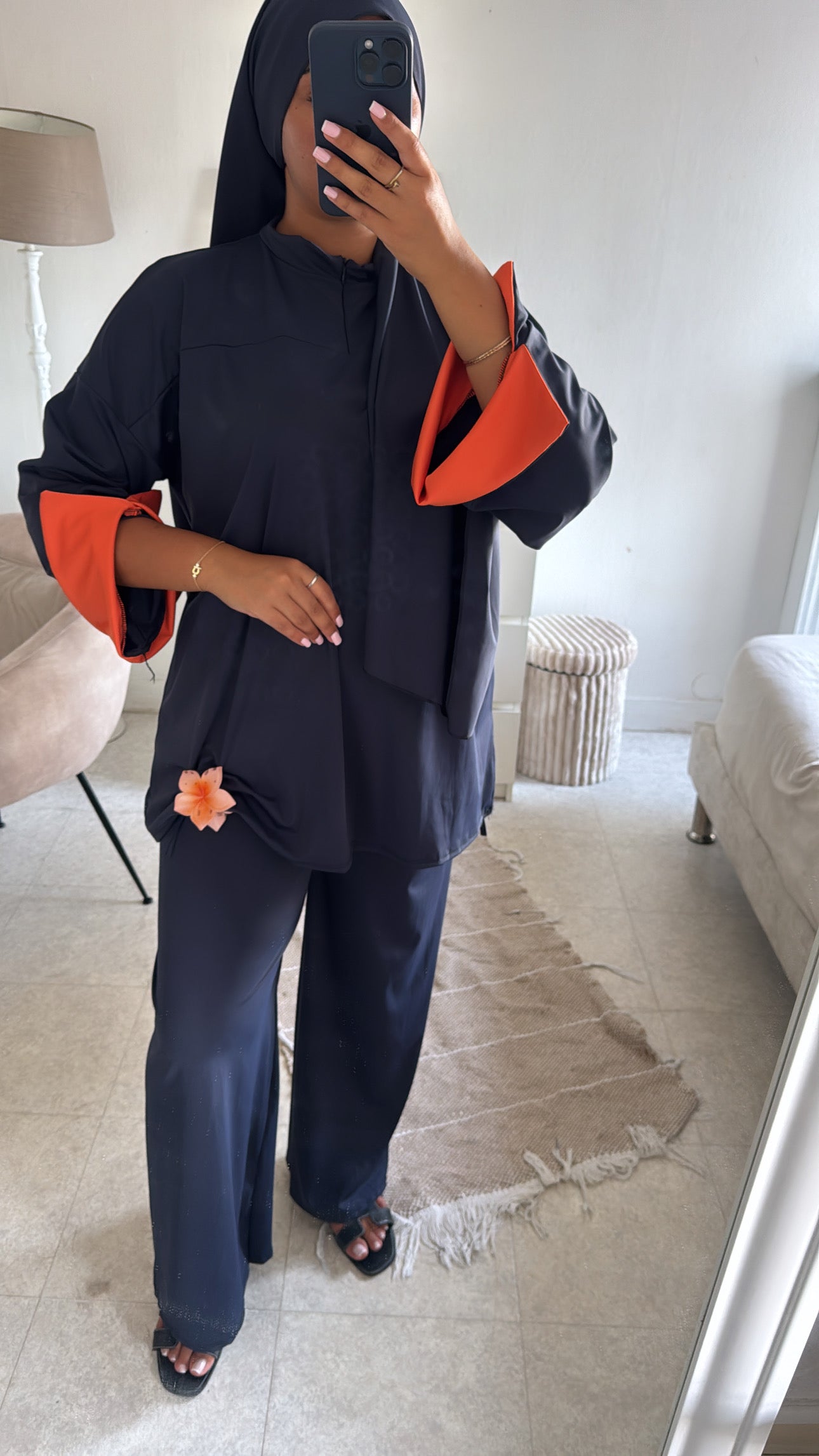 BURKINI 3 PIÈCES BI COLOR MARRINE