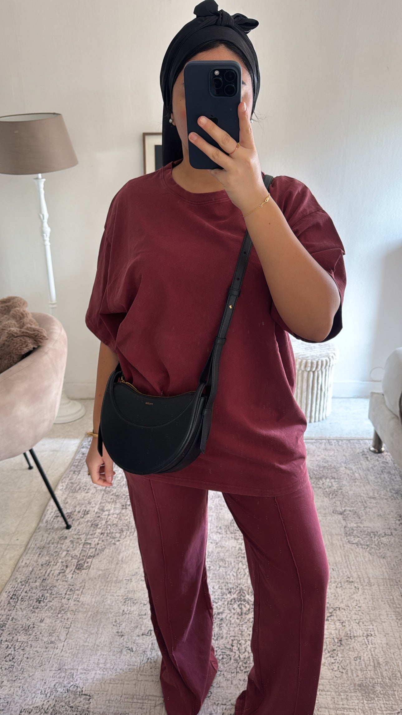 ENSEMBLE JOGGING T-SHIRT ROUGE