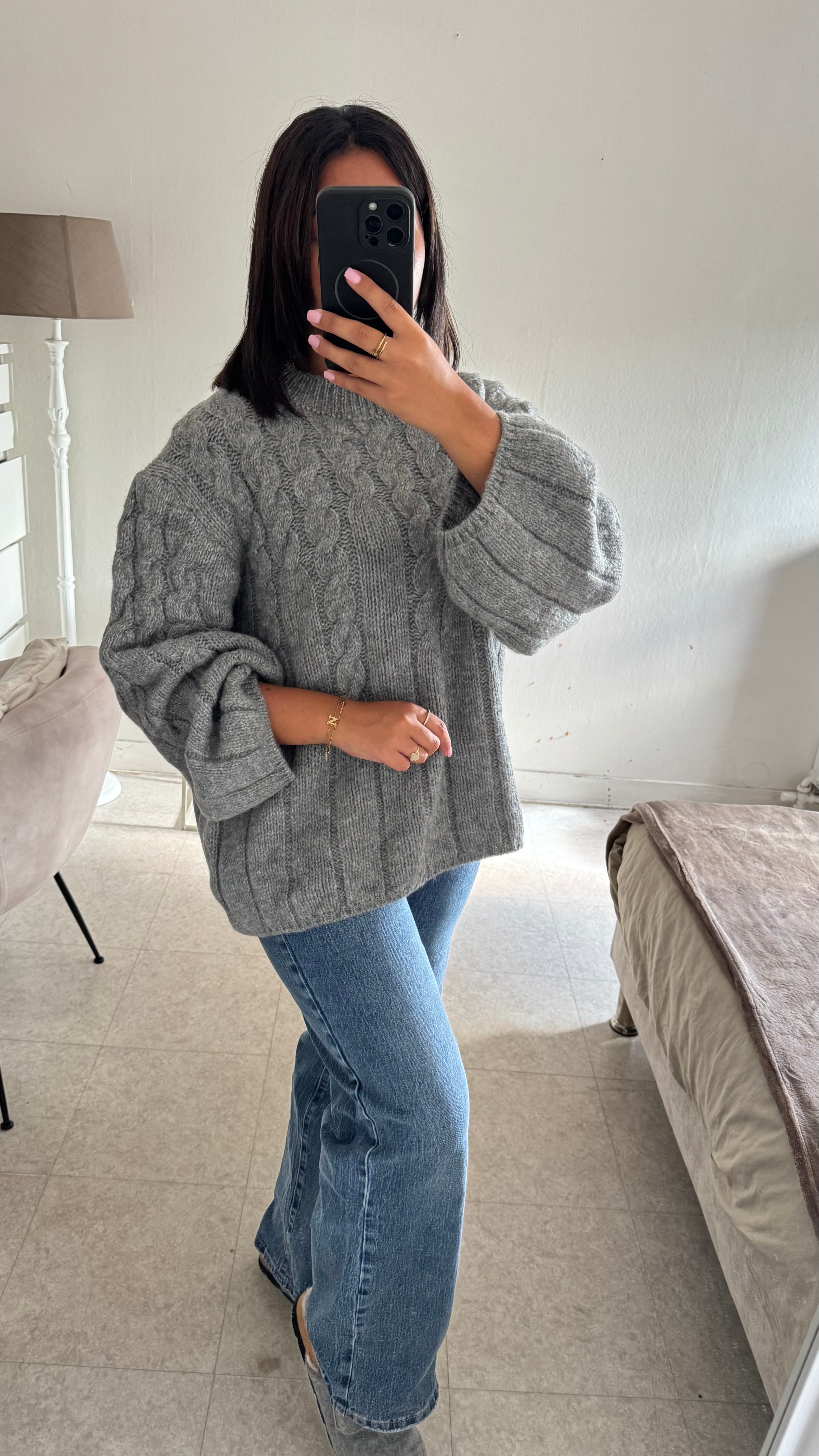 PULL MADIE GRIS