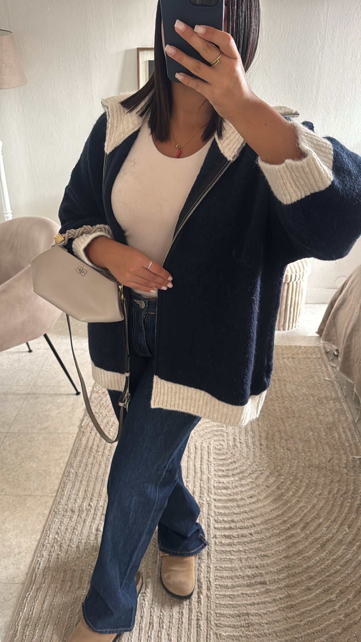 GILET BI COLOR MARRINE