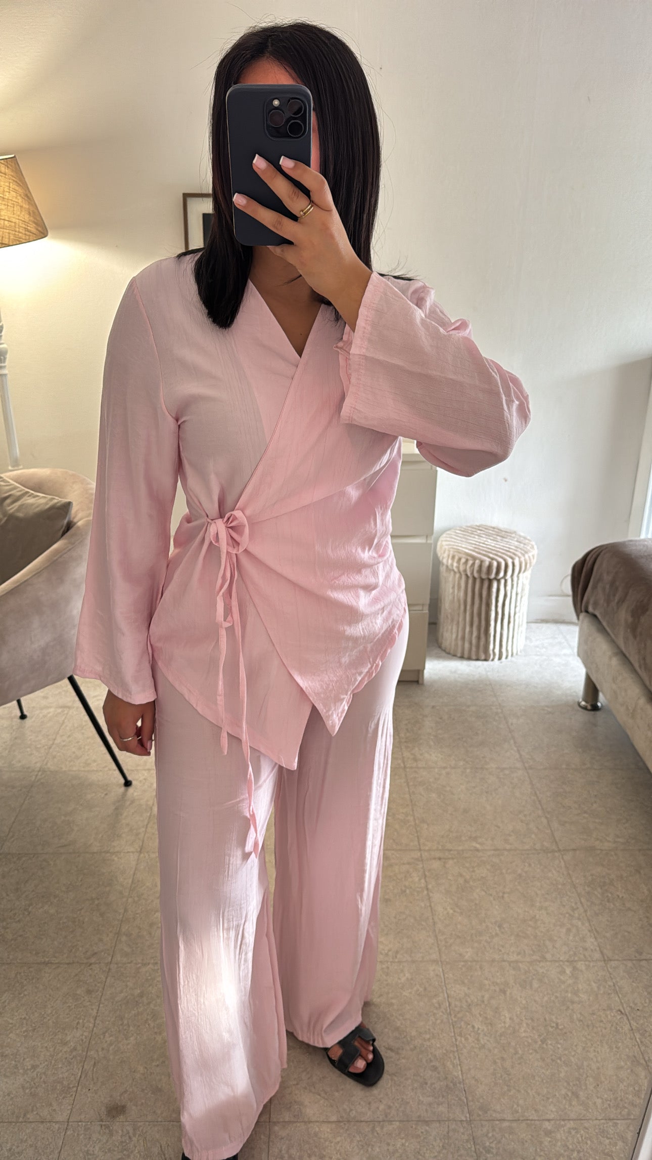 ENSEMBLE FLUIDE CACHE COEUR ROSE