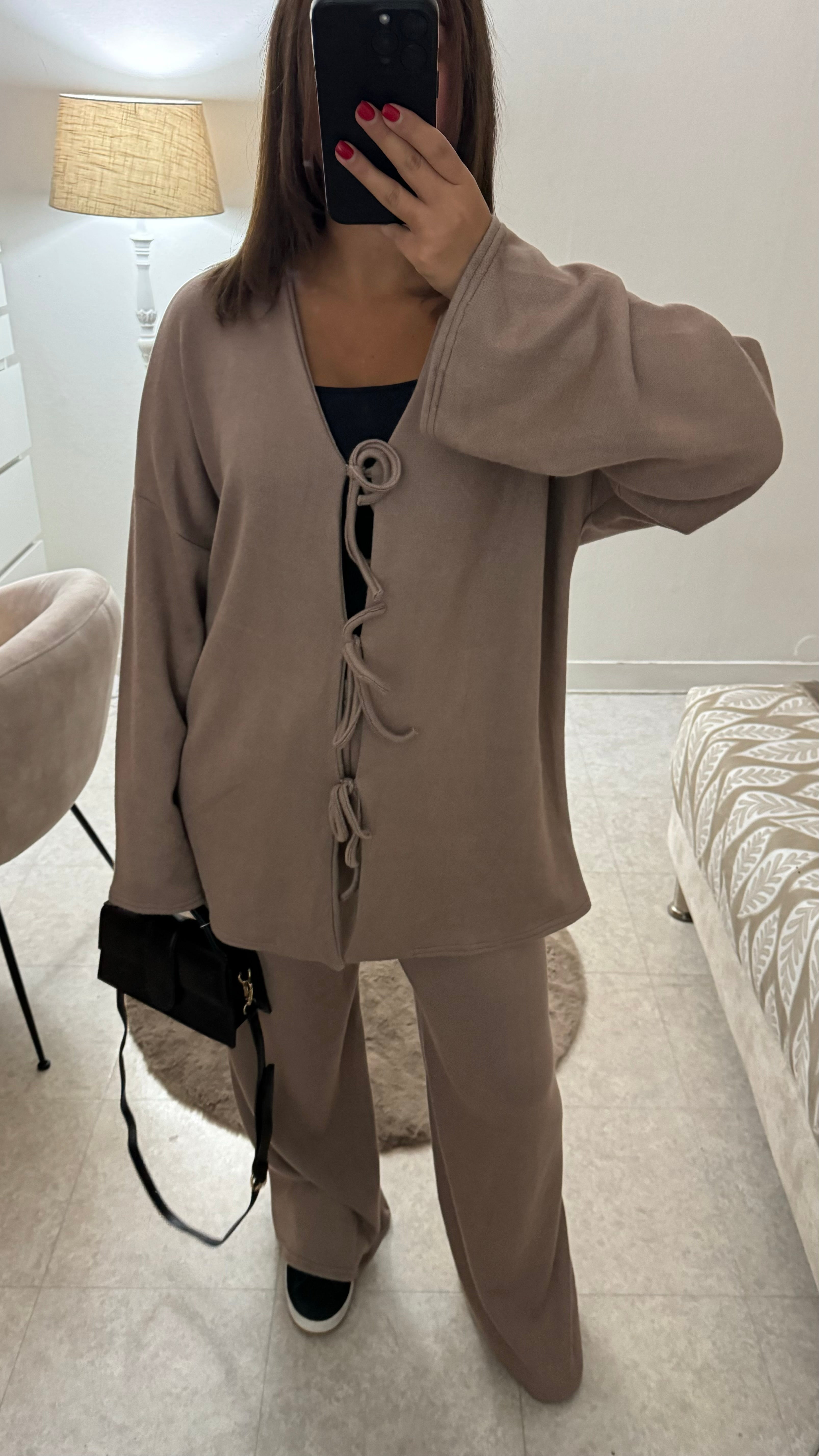 ENSEMBLE COSY NOEUD TAUPE