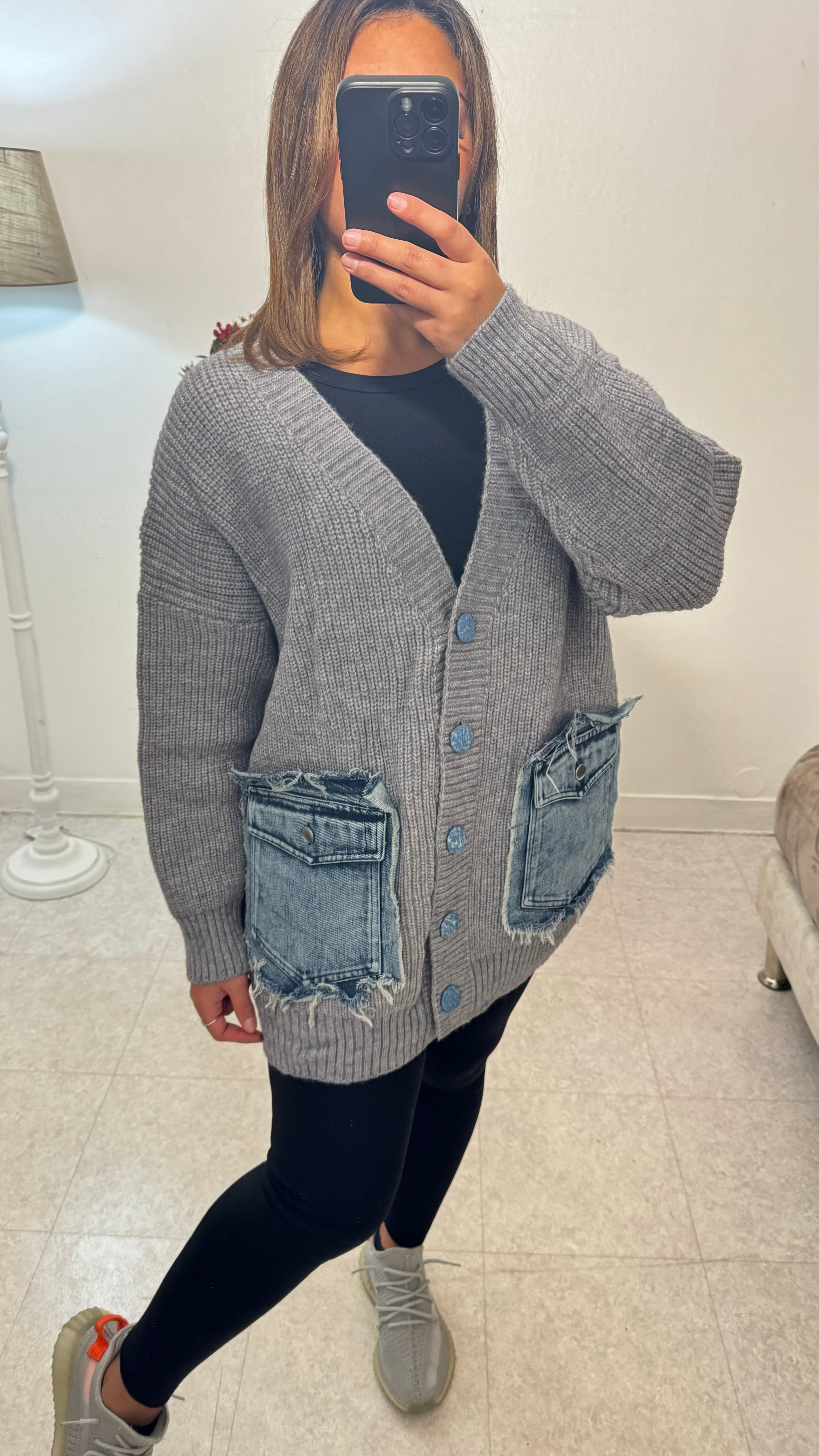 CARDI JEANS GRIS