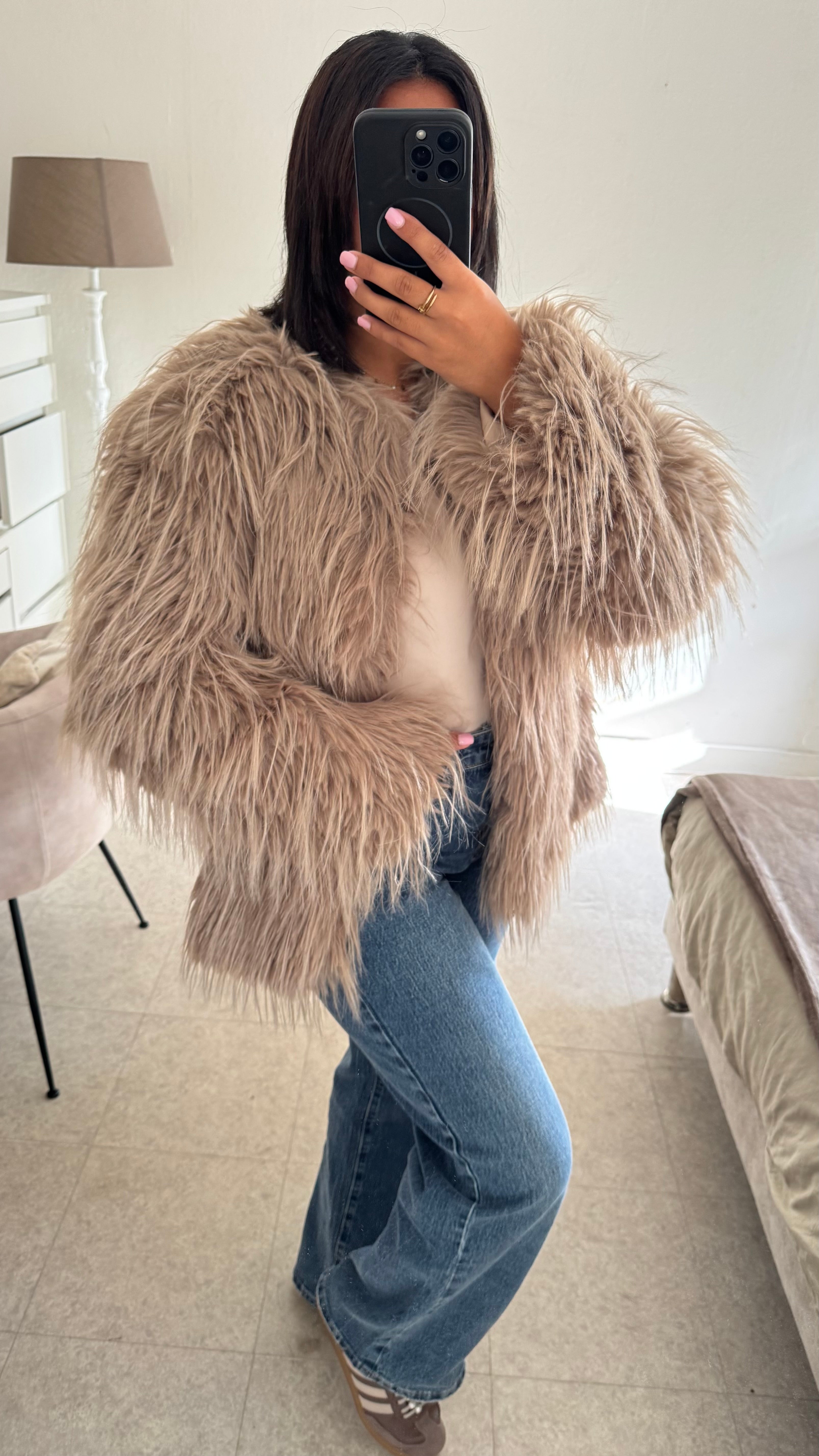 FOURRURE FUR TAUPE