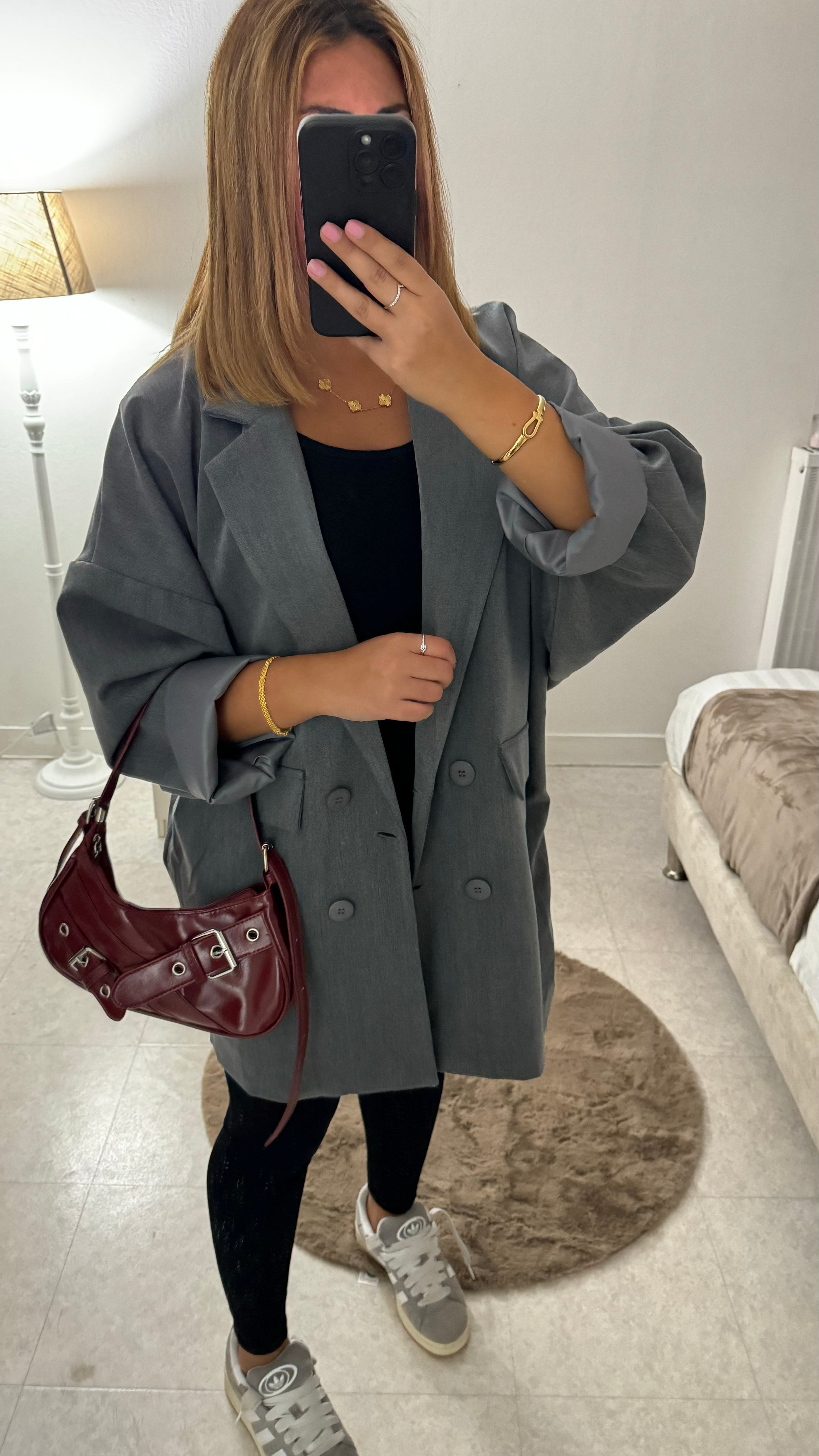 BLAZER SUPER OVERSIZE GRIS