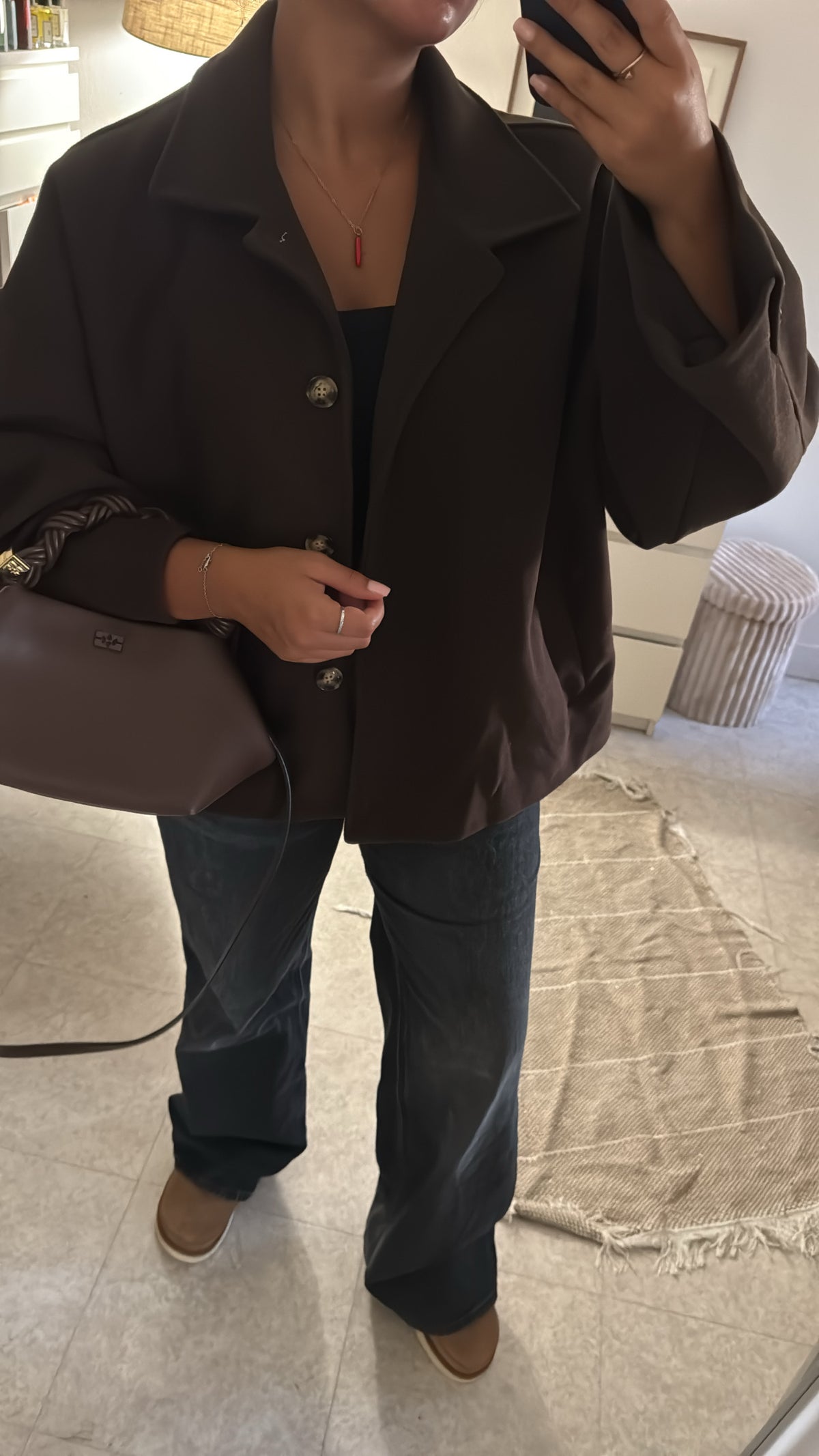 MANTEAU MURIELLE CHOCO