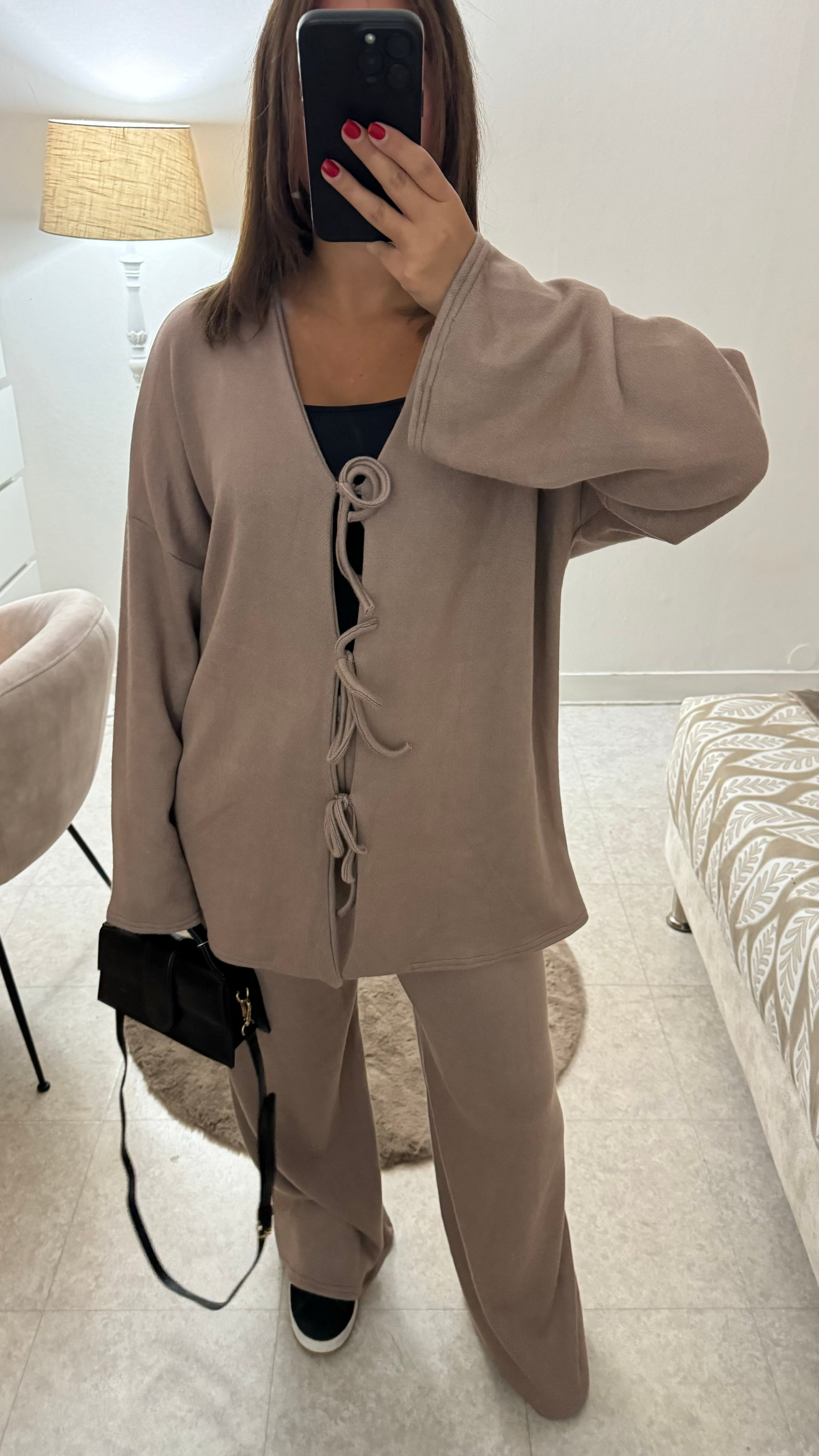 ENSEMBLE COSY NOEUD TAUPE