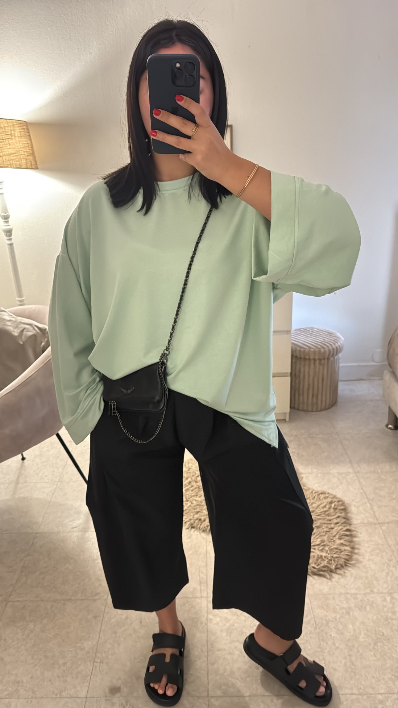 HAUT COTON VERT D’EAU