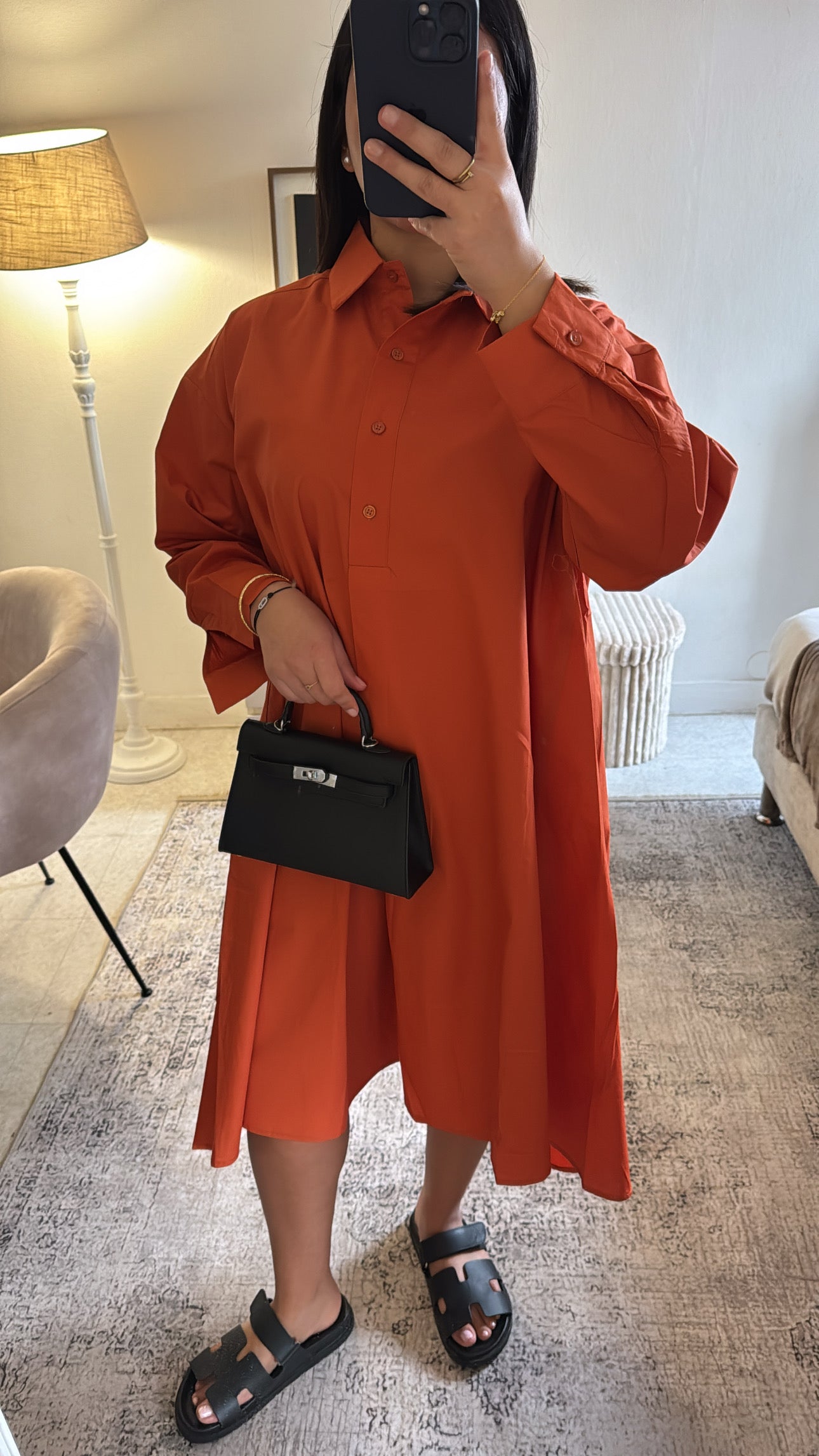 CHEMISE OVERSIZE ORANGE