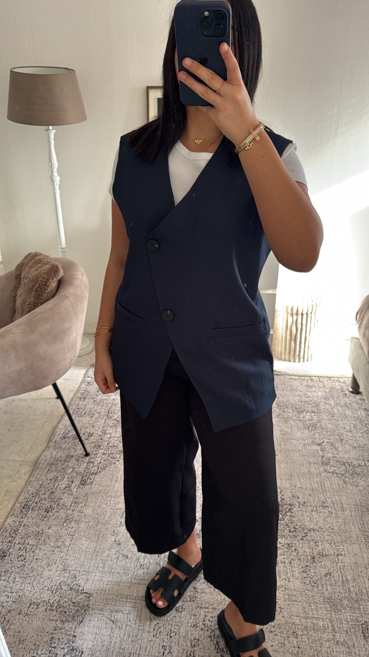 BLAZER SANS MANCHE ASYMÉTRIQUE MARRIN