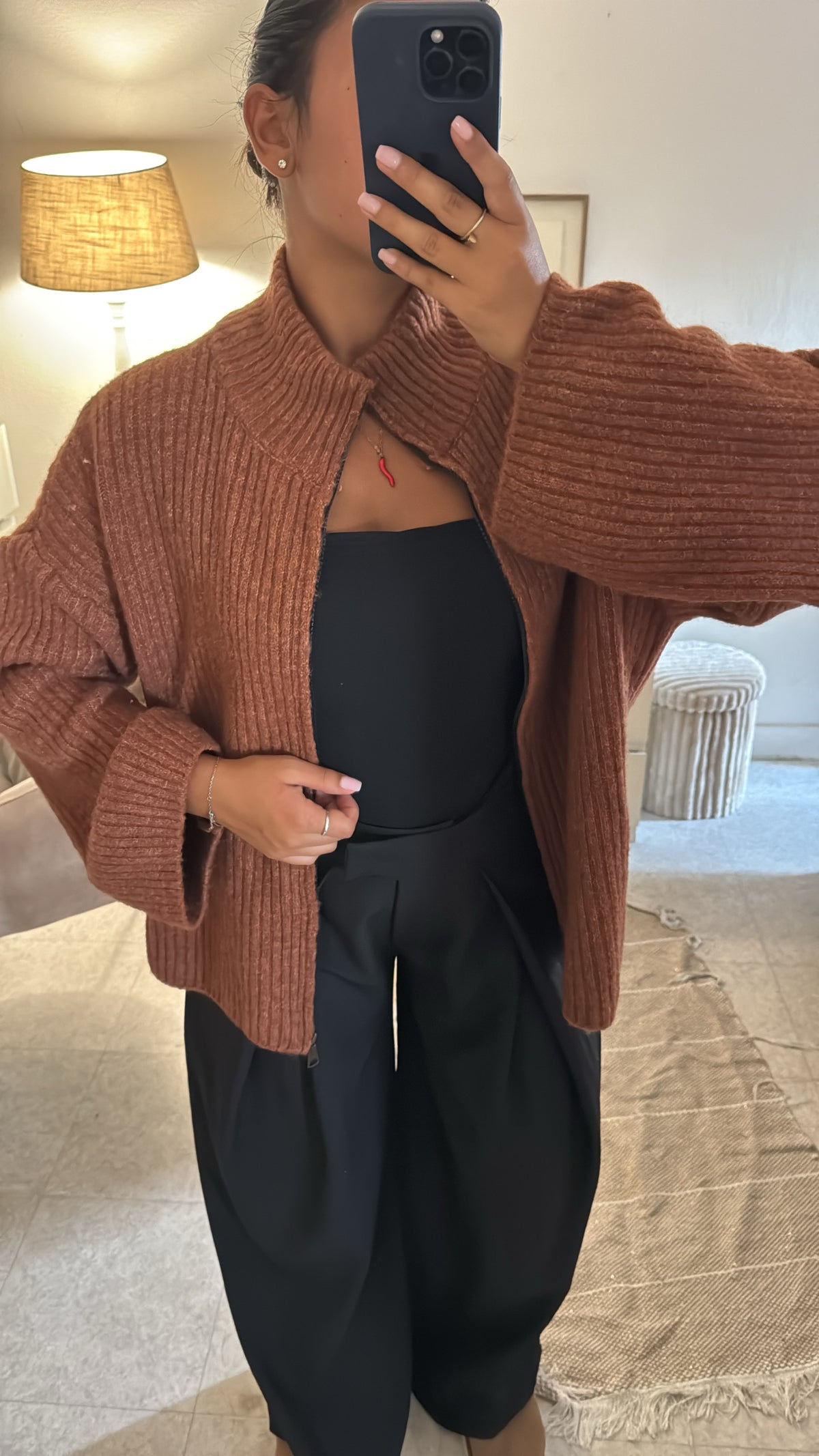GILET À ZIP EN LAINE BRIK