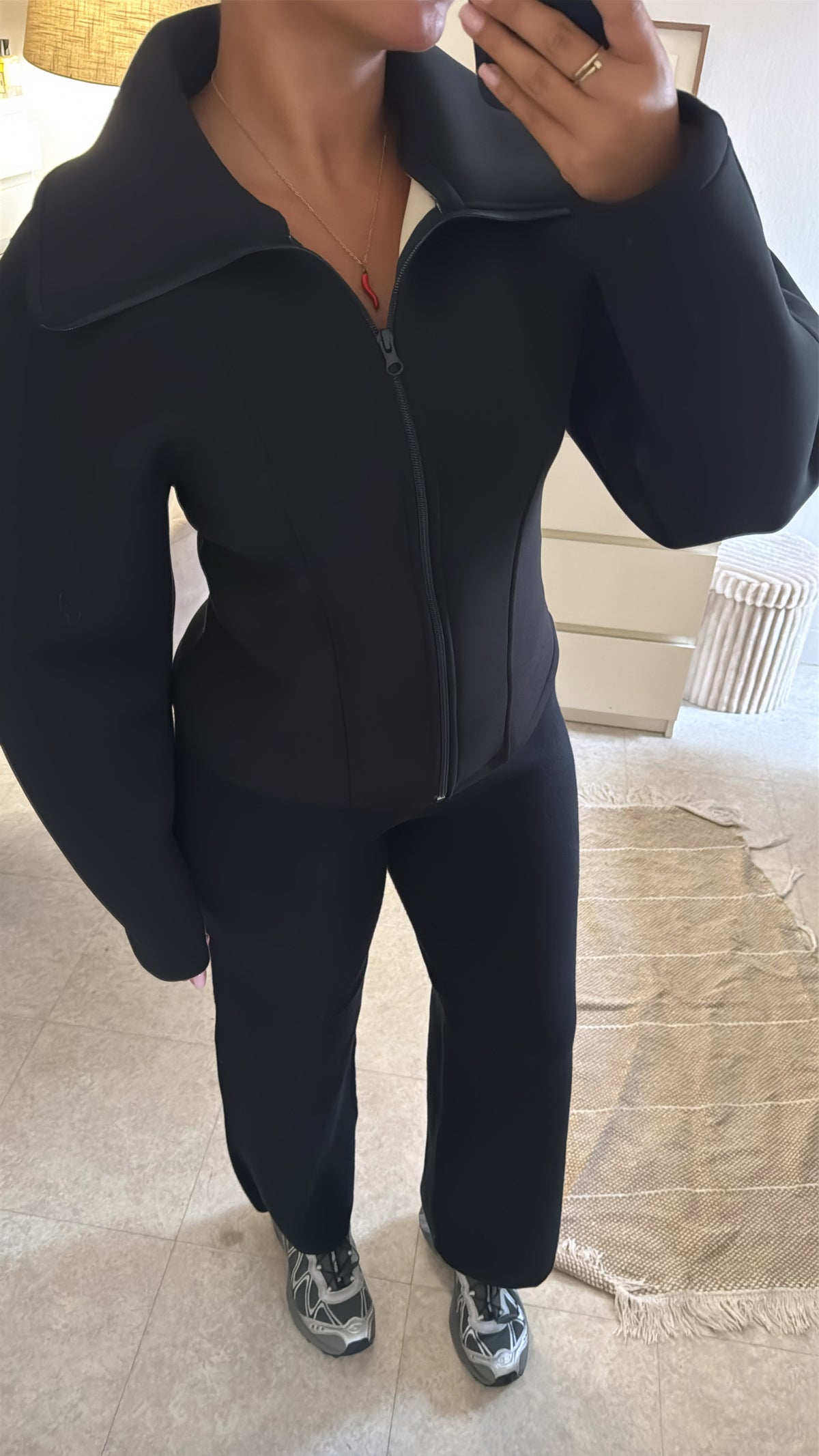 VESTE STRUCTURÉE INSPI ZARA NOIRE