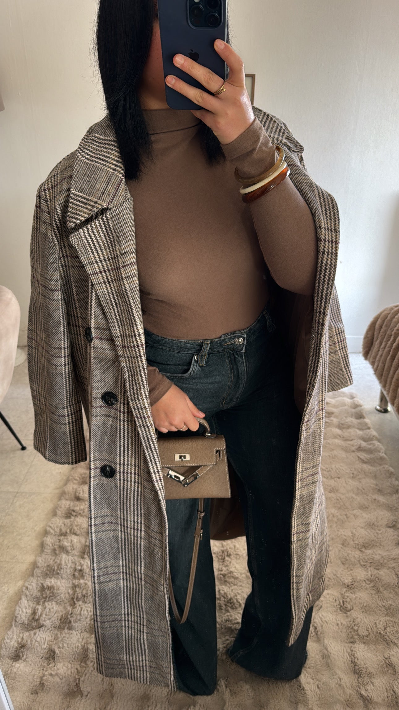 MANTEAUX STRUCTURÉ CARREAUX