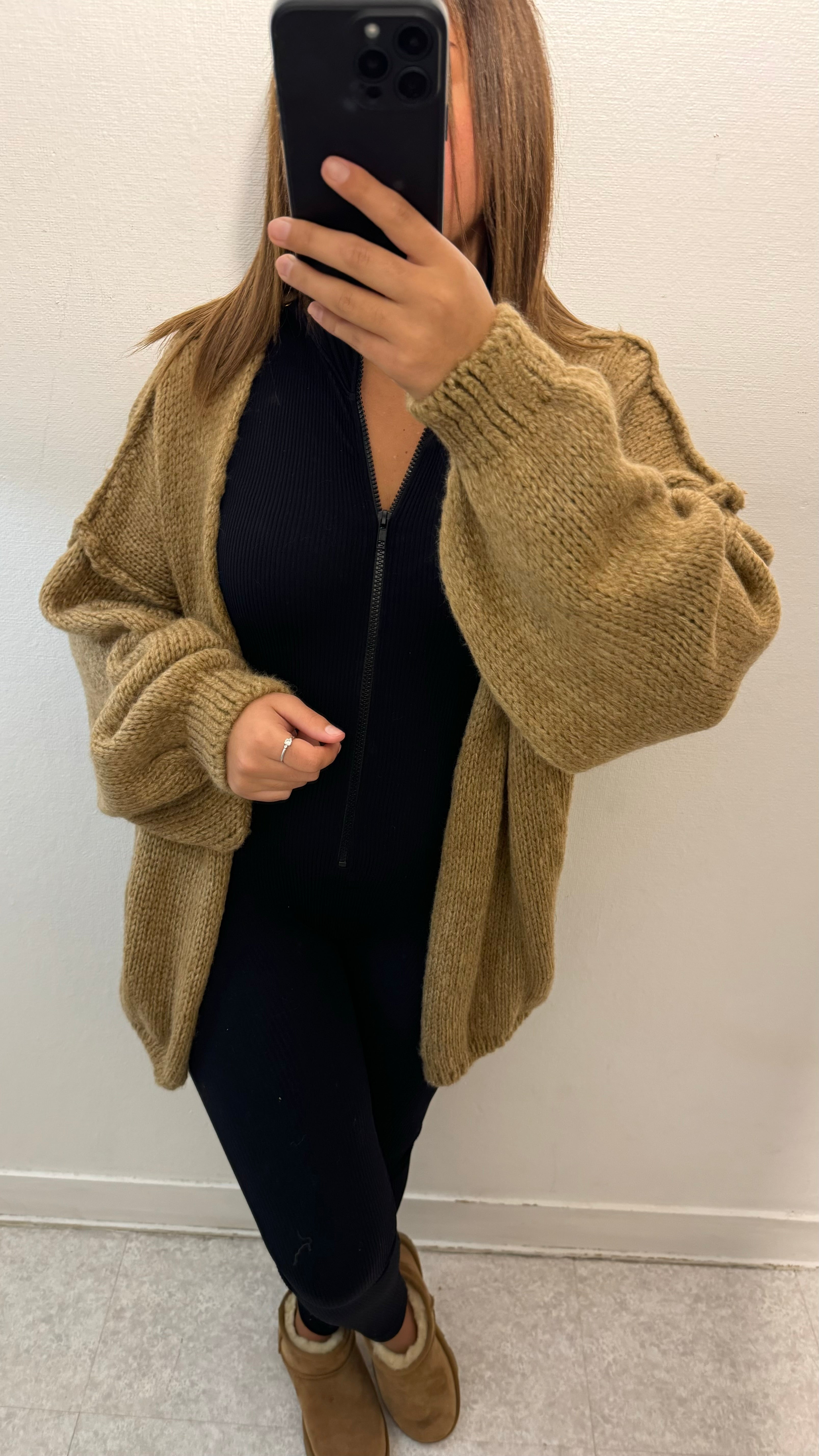 GILET LANA CAMEL