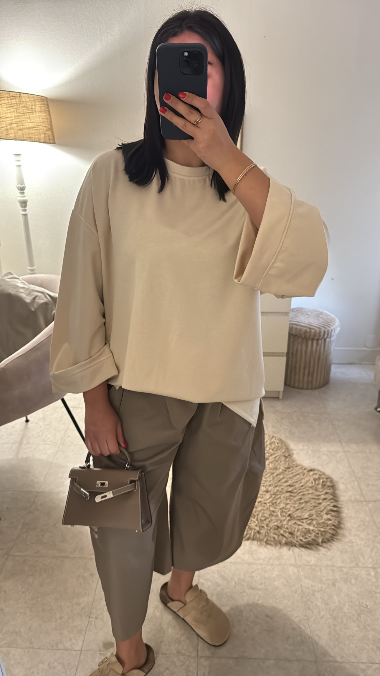 HAUT COTON BEIGE