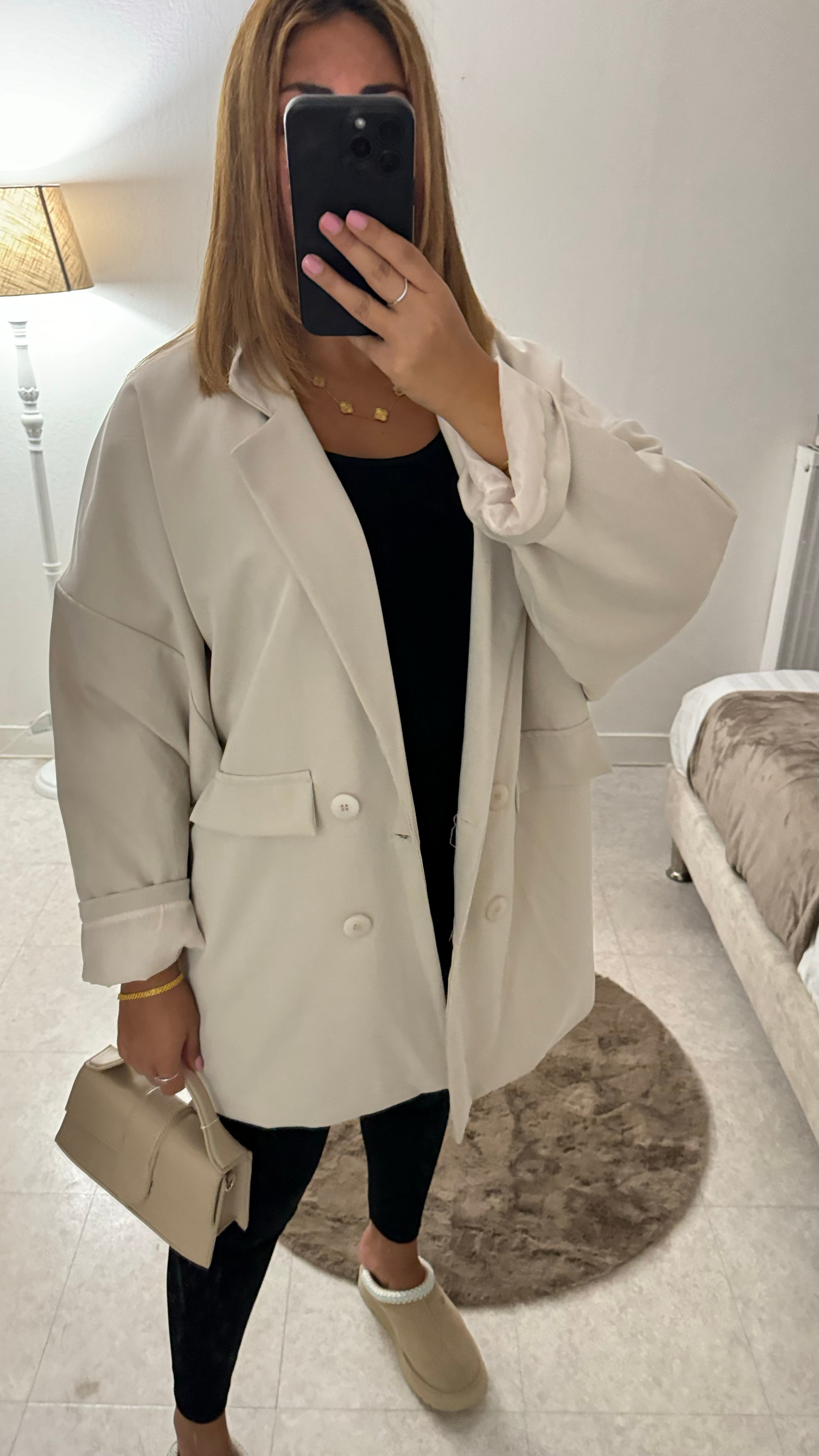 BLAZER SUPER OVERSIZE BEIGE