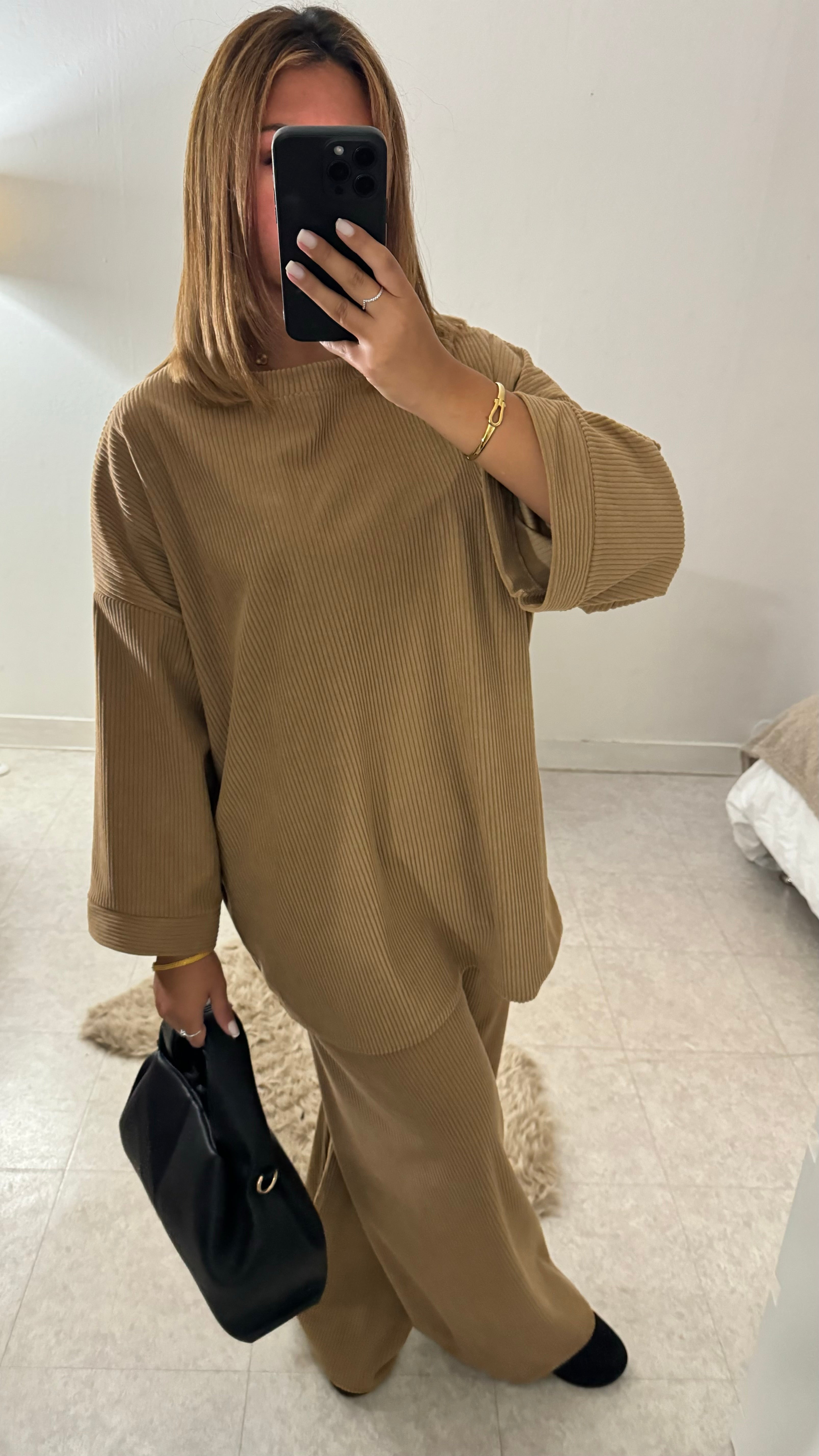 ENSEMBLE VELOURS CAMEL