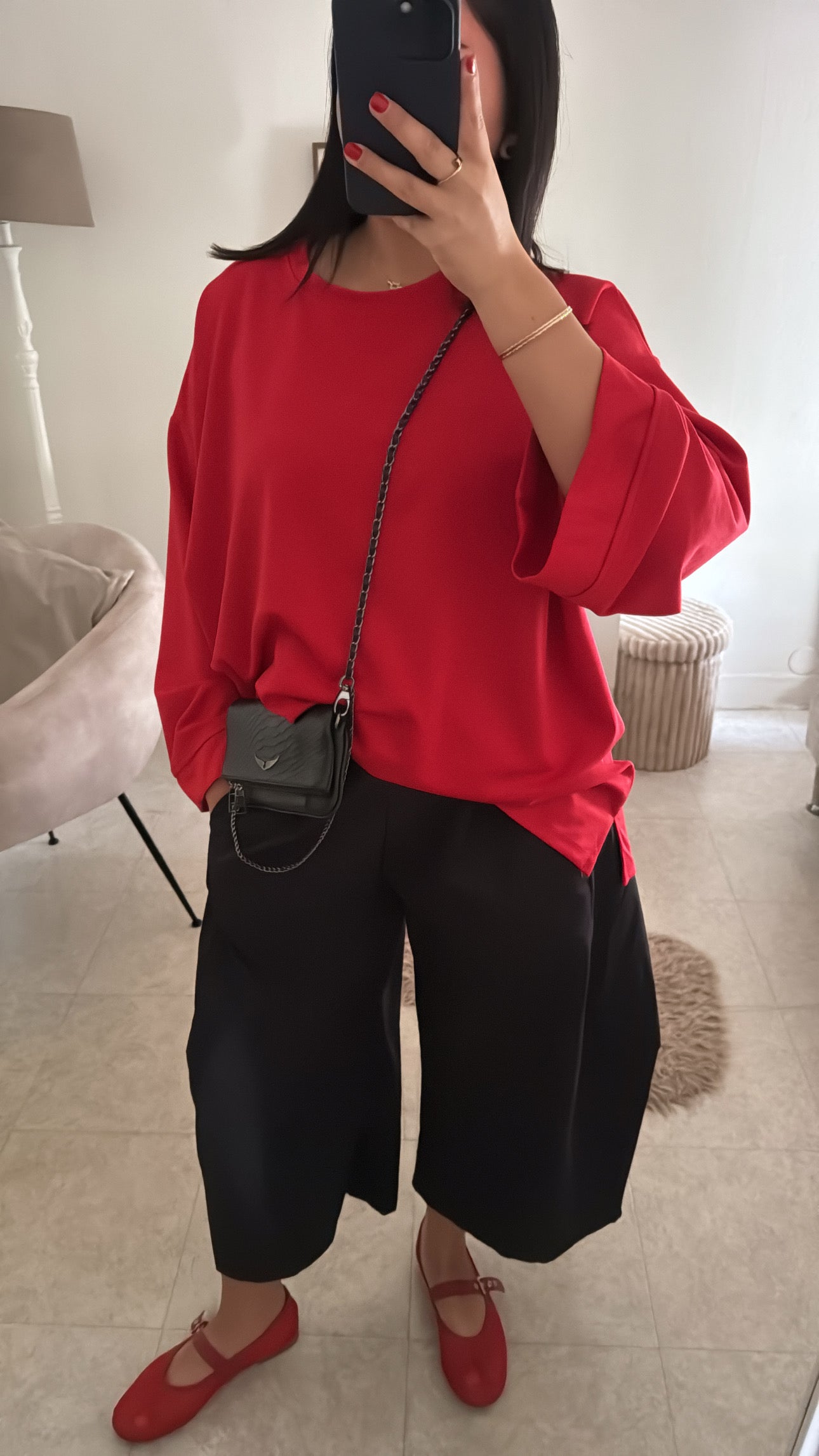 BERMUDA BALLON OVERSIZE NOIR