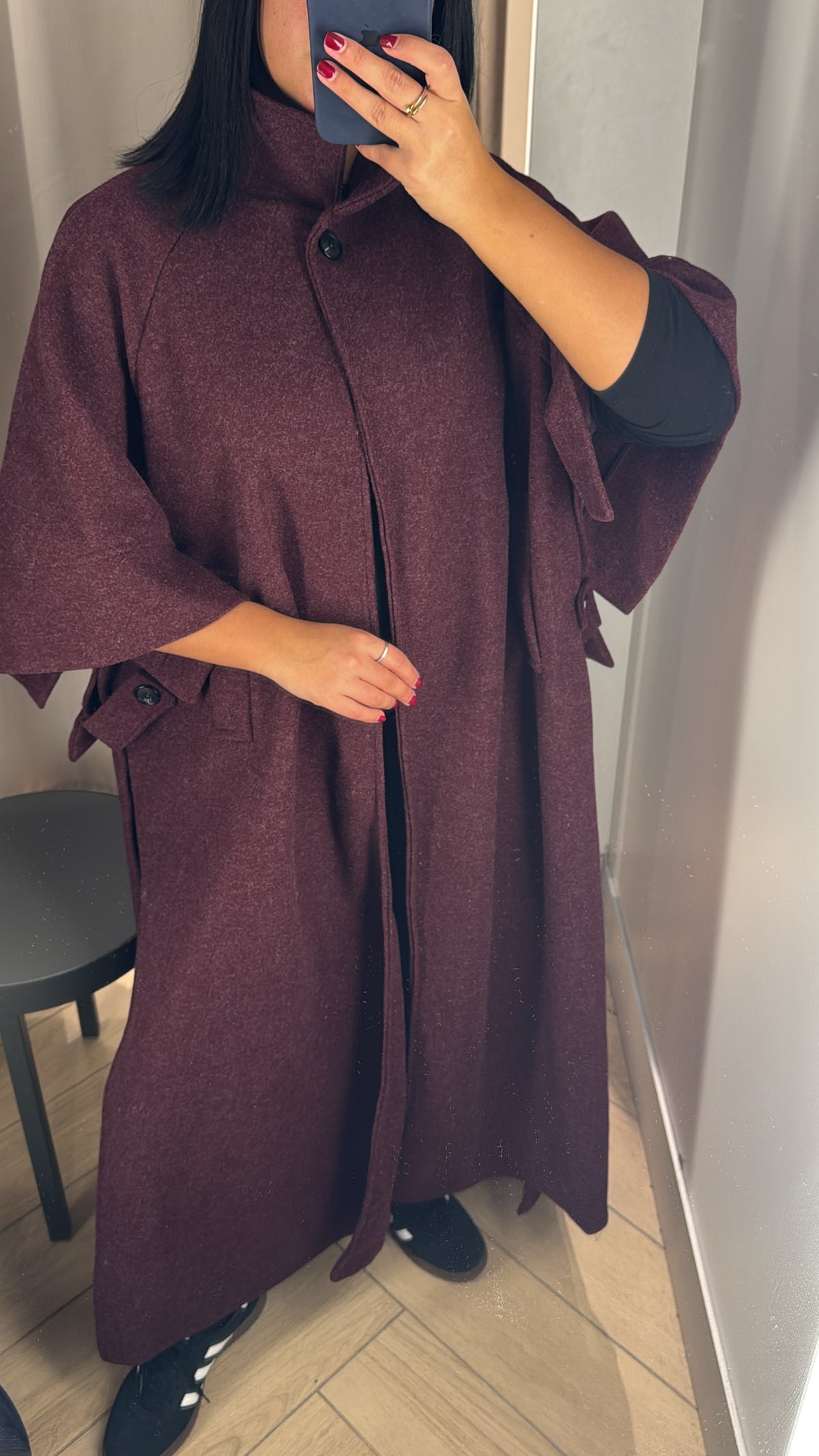 TRENCH MANTEAU BORDEAUX
