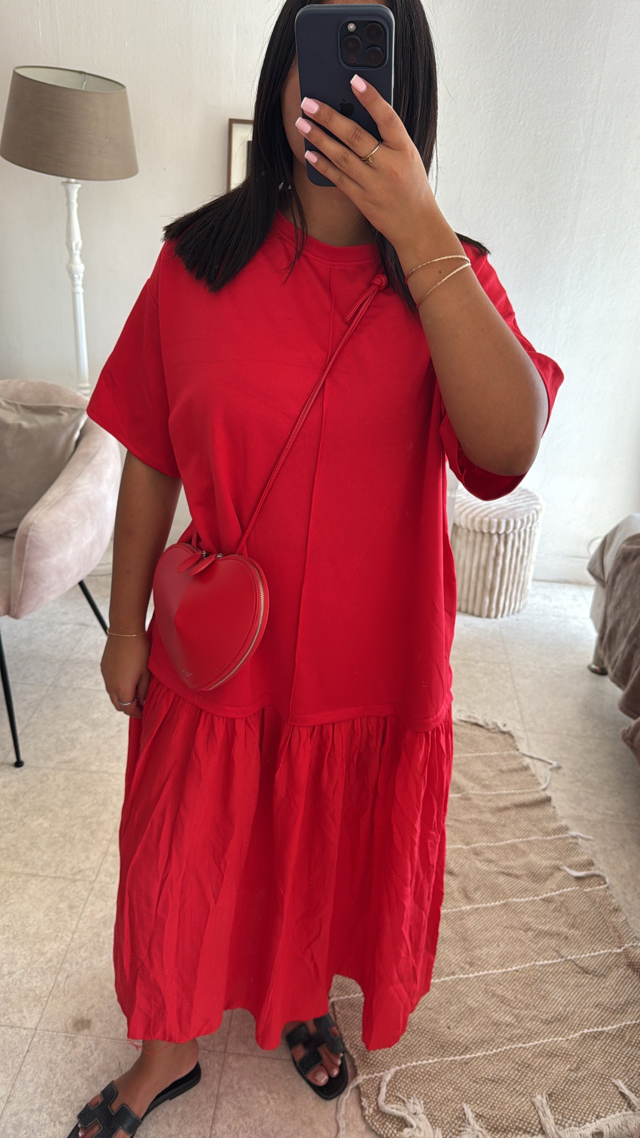 ROBE MENDES ROUGE