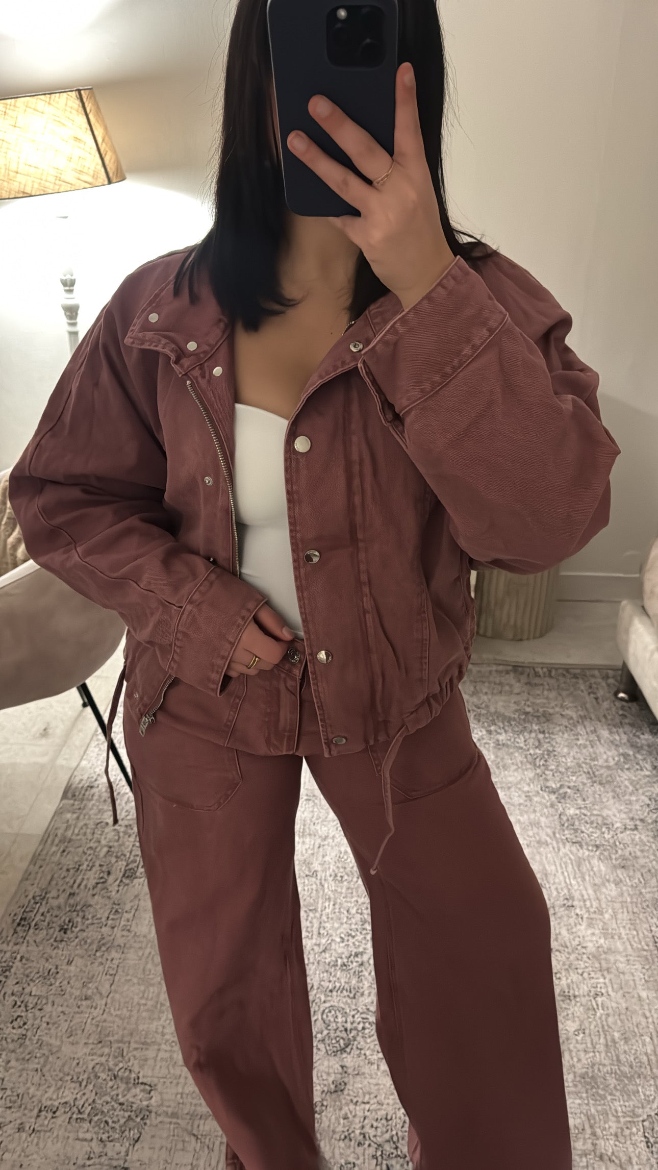 ENSEMBLE EN JEANS ROSE