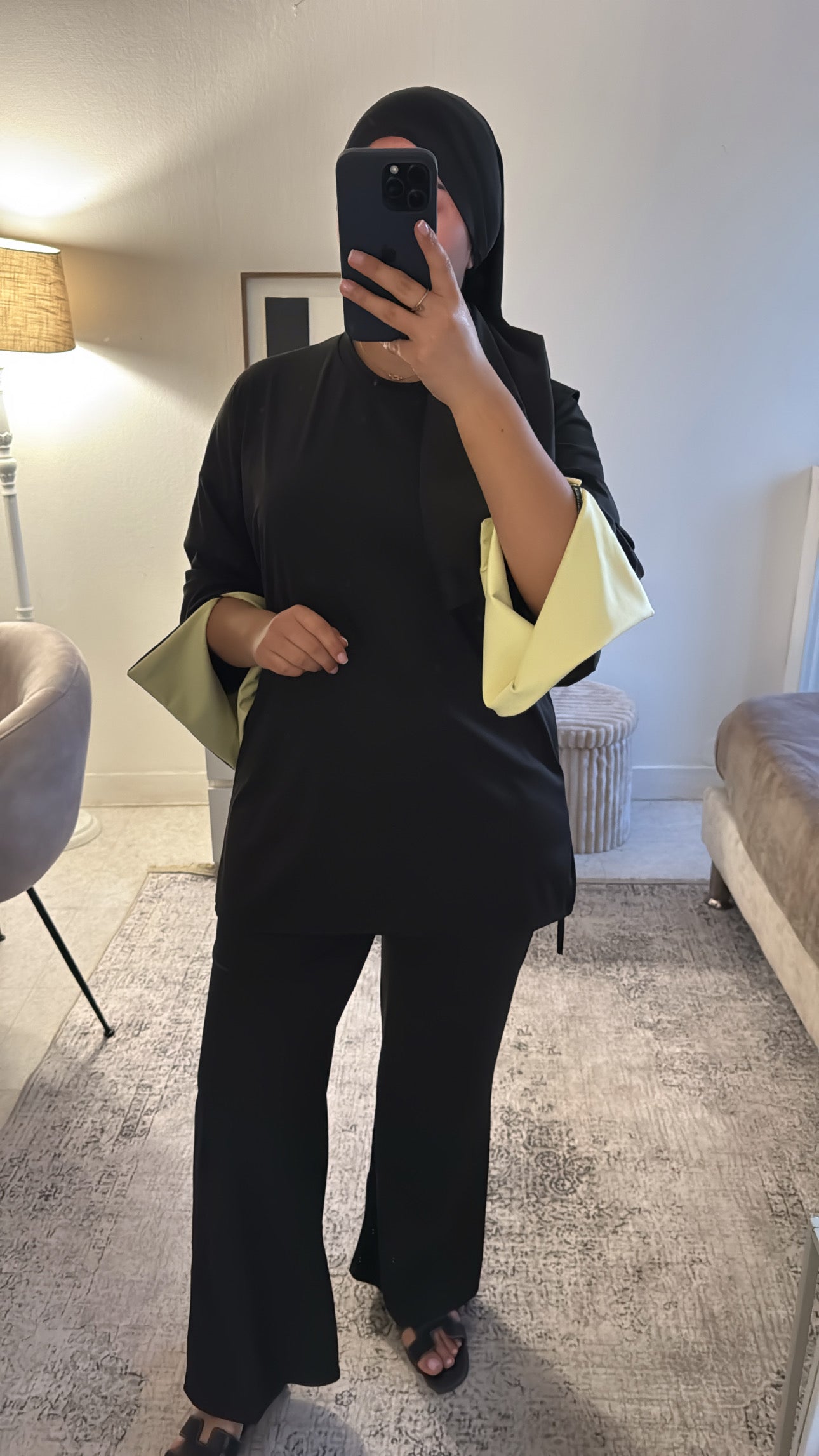 BURKINI BICOLOR AVEC VOILE NOIR