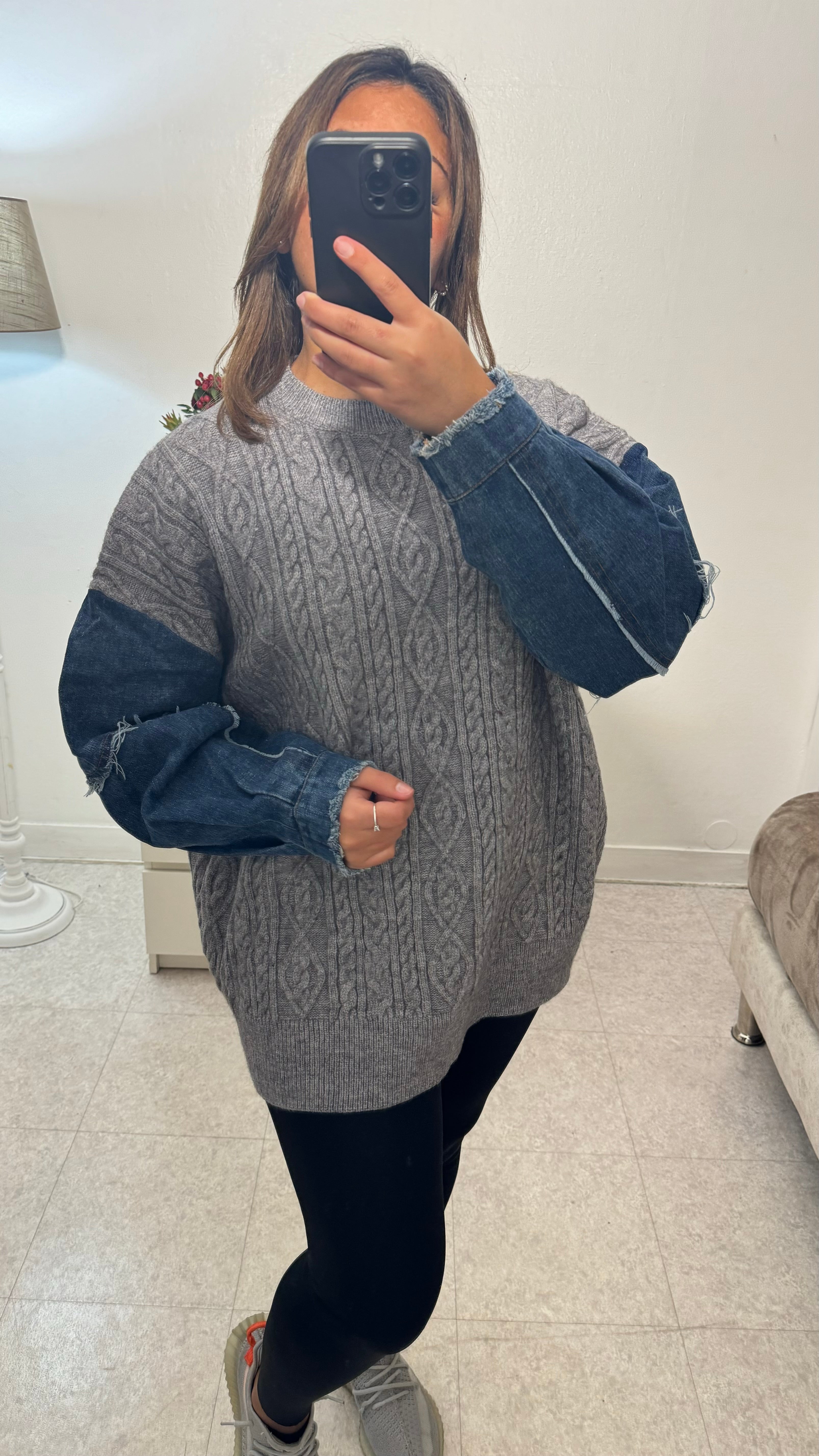 PULL BI MATIÈRE GRIS