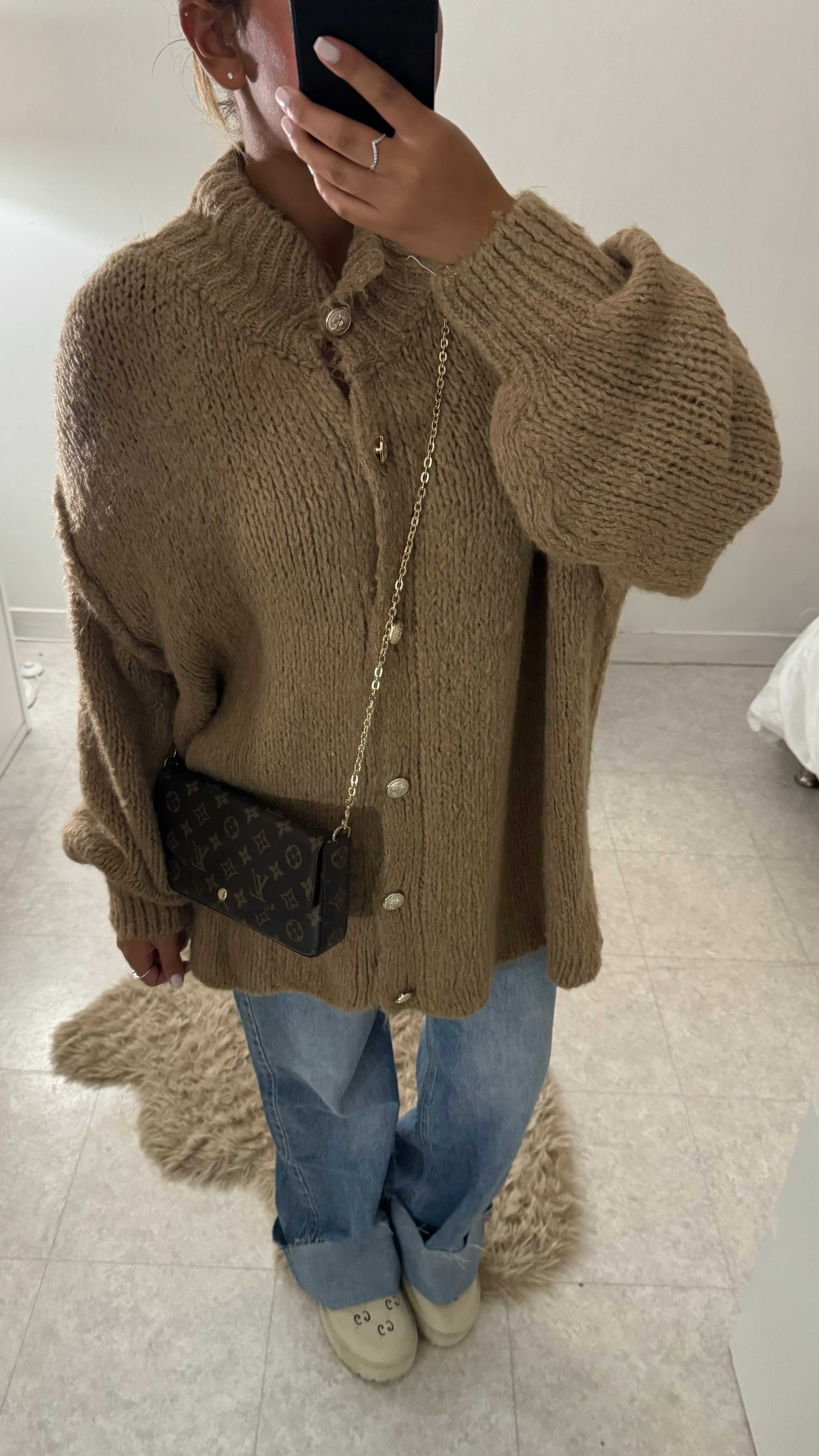 CARDIGAN LANA CAMEL