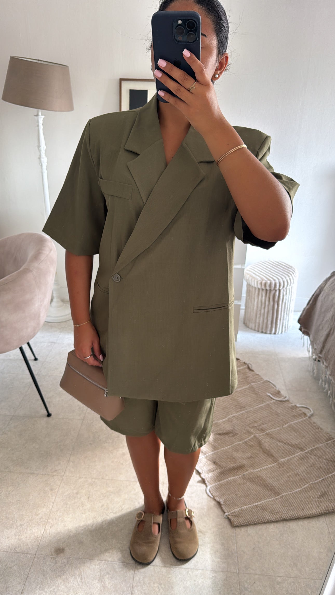 ENSEMBLE BERMUDA KAKI