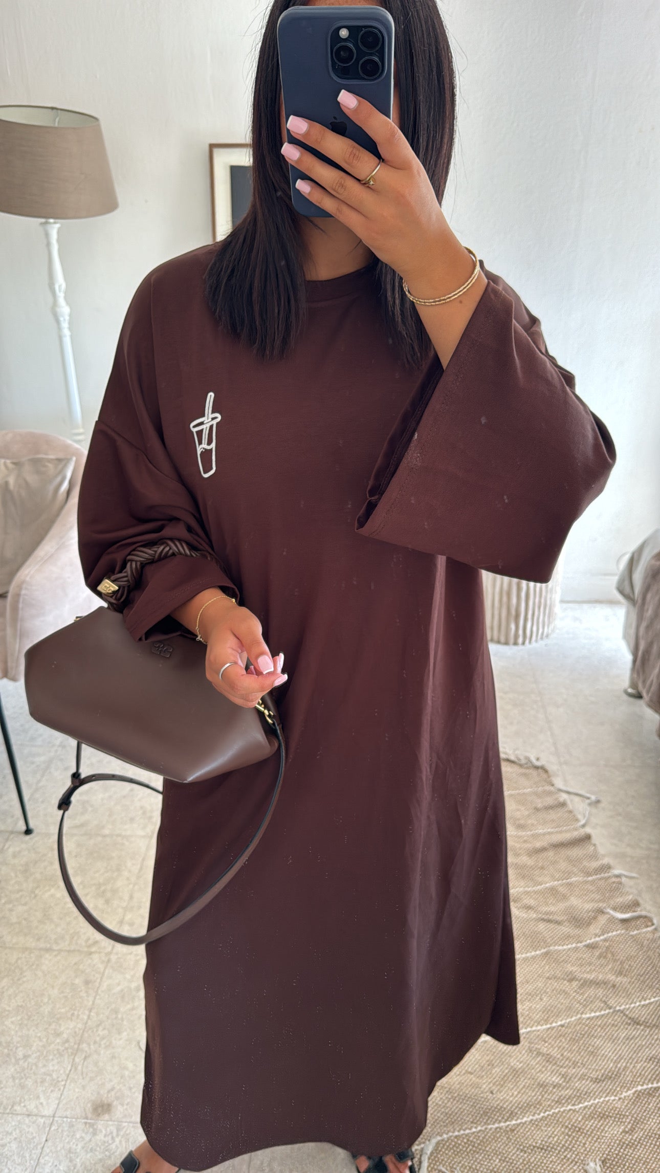 ROBE MATCHA MARRON