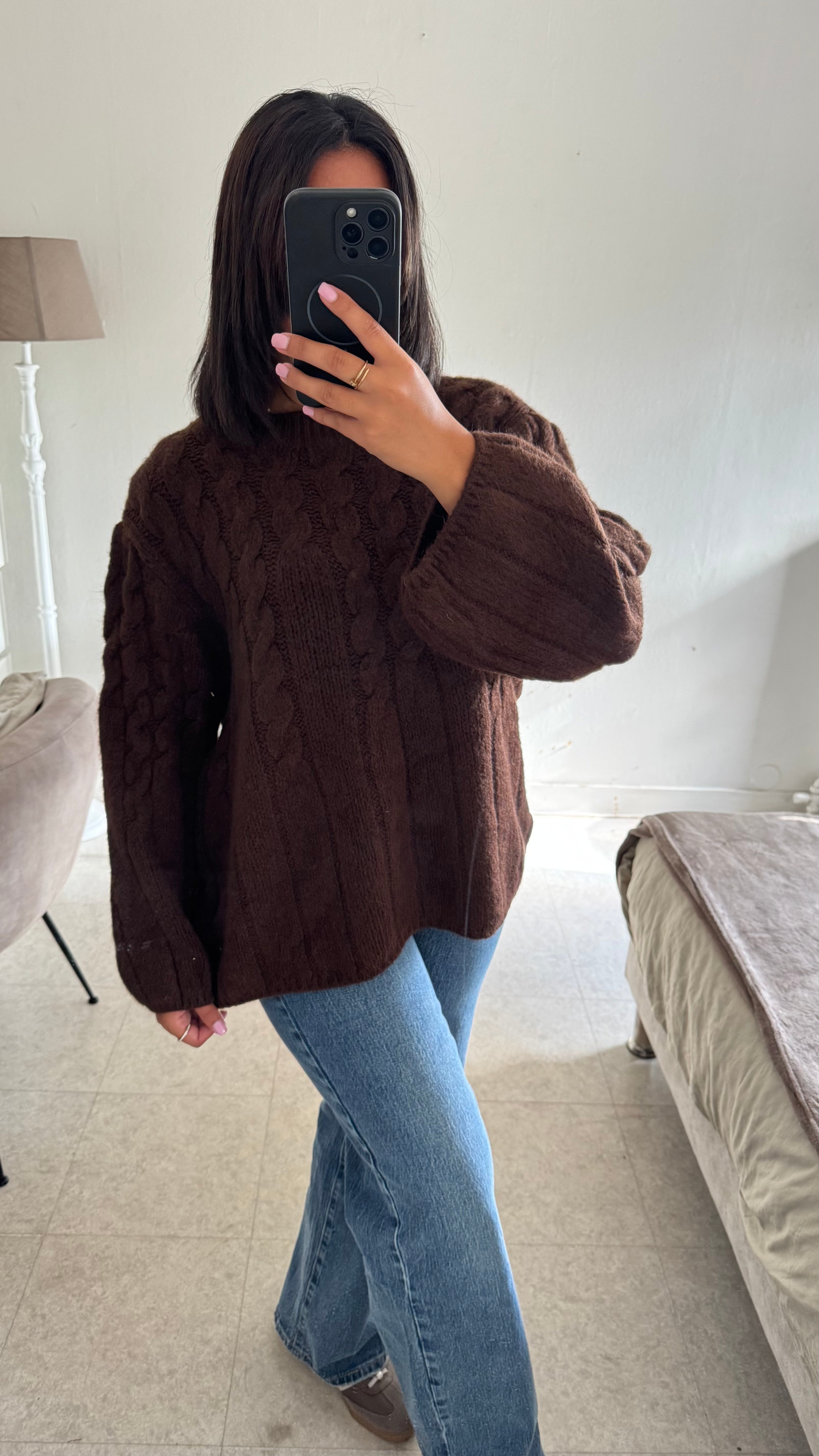 PULL MADIE MARRON