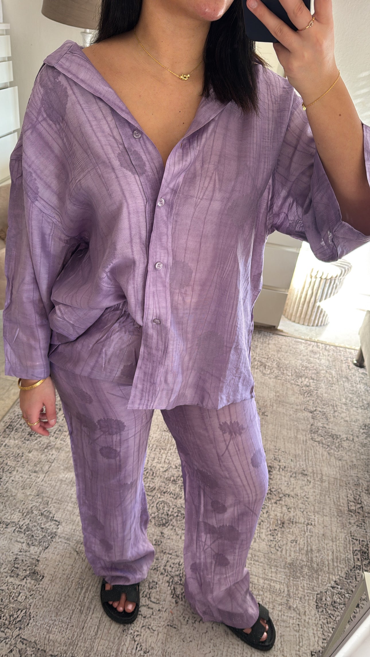 ENSEMBLE FLEURS VIOLET