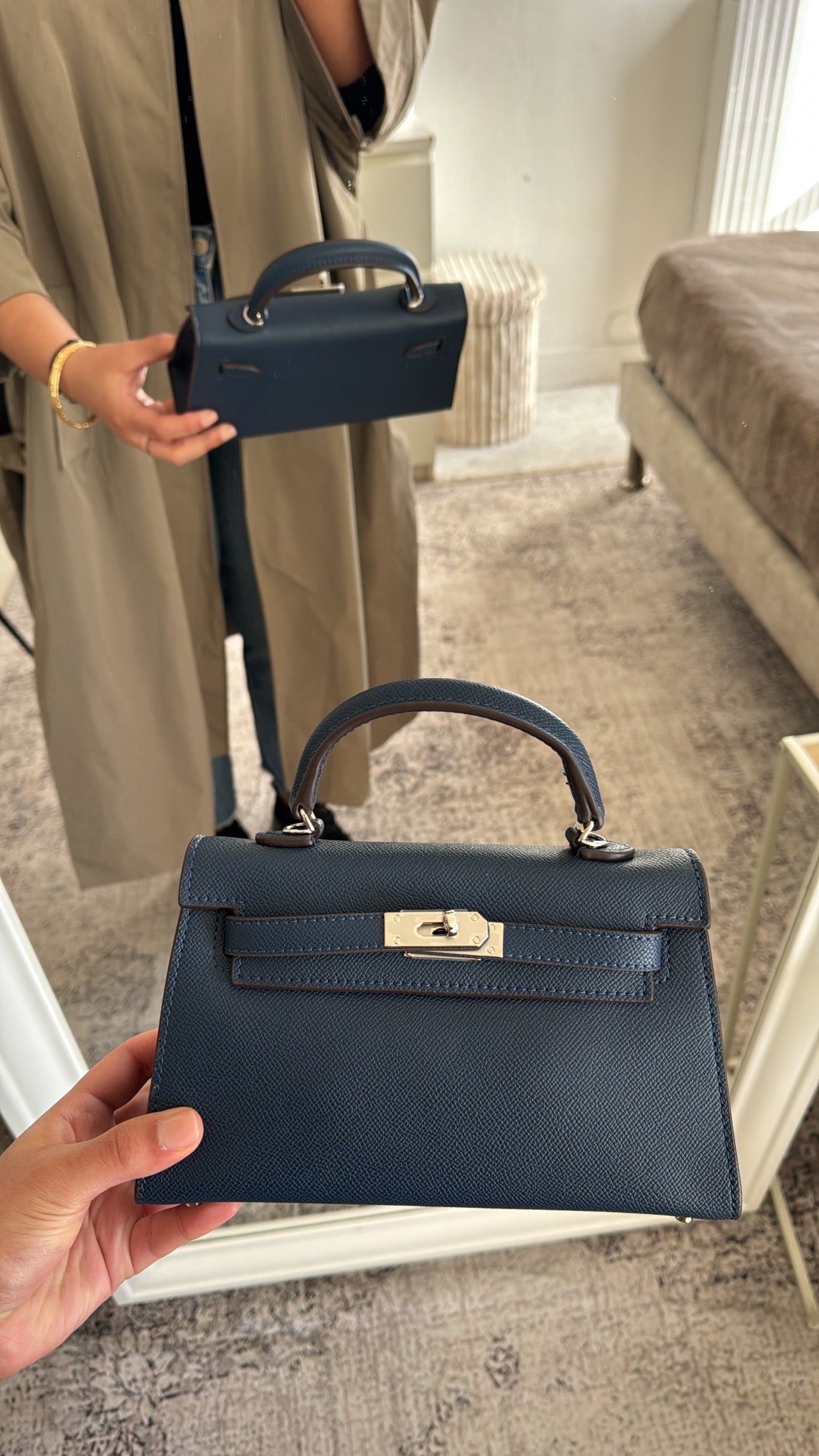 SAC KELLY 22 CM MARRINE