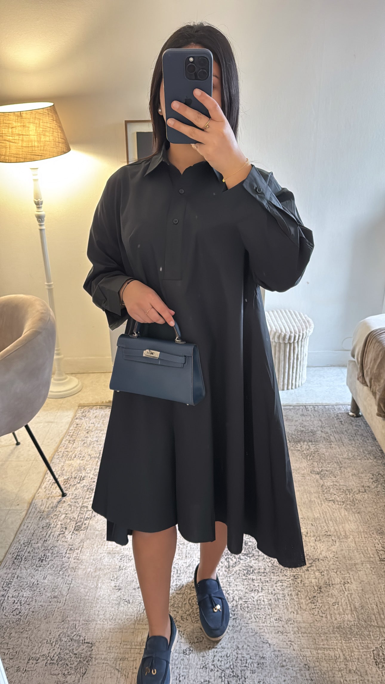 CHEMISE OVERSIZE NOIRE