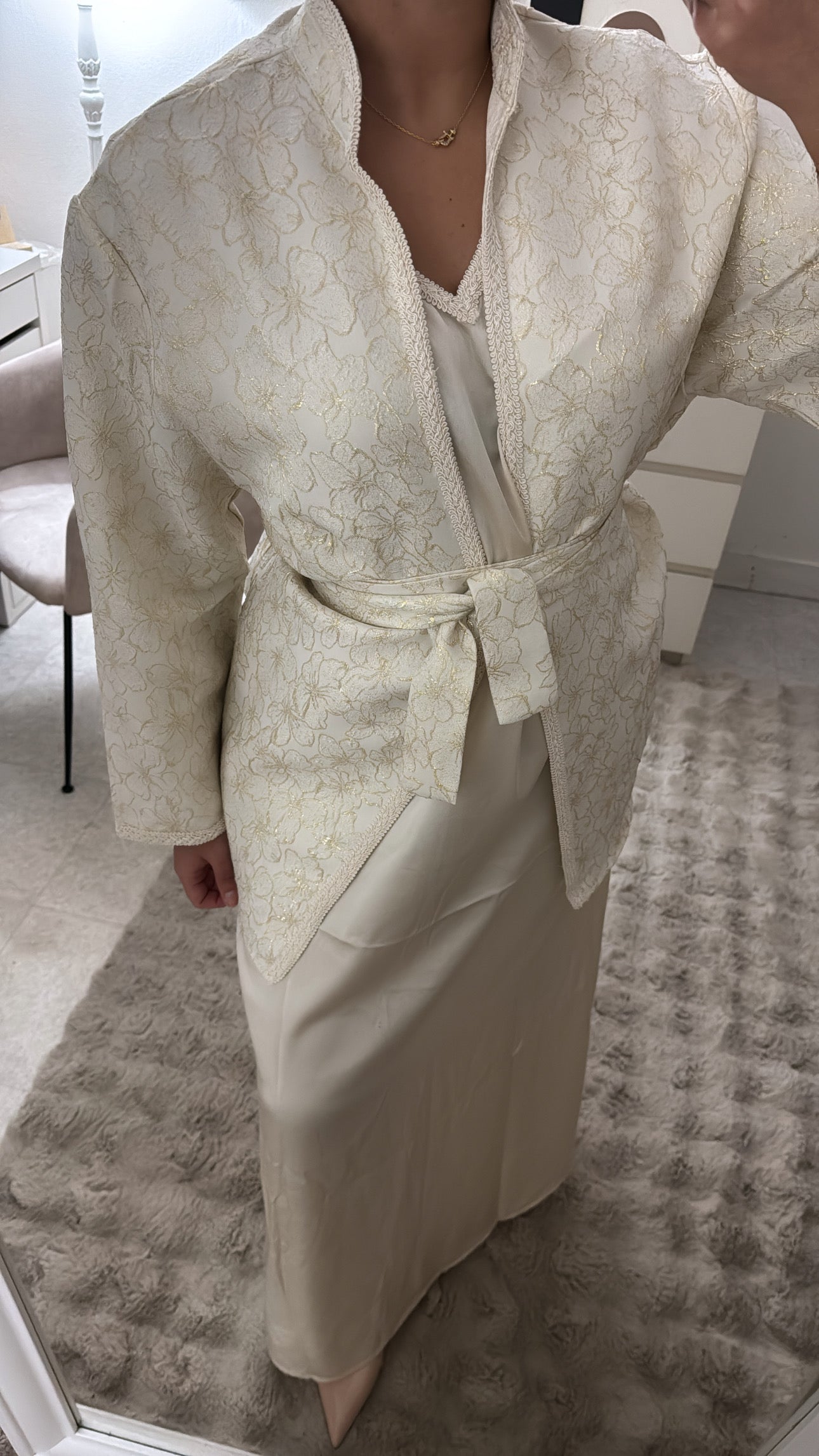 ENSEMBLE KIMONO ROBE BEIGE